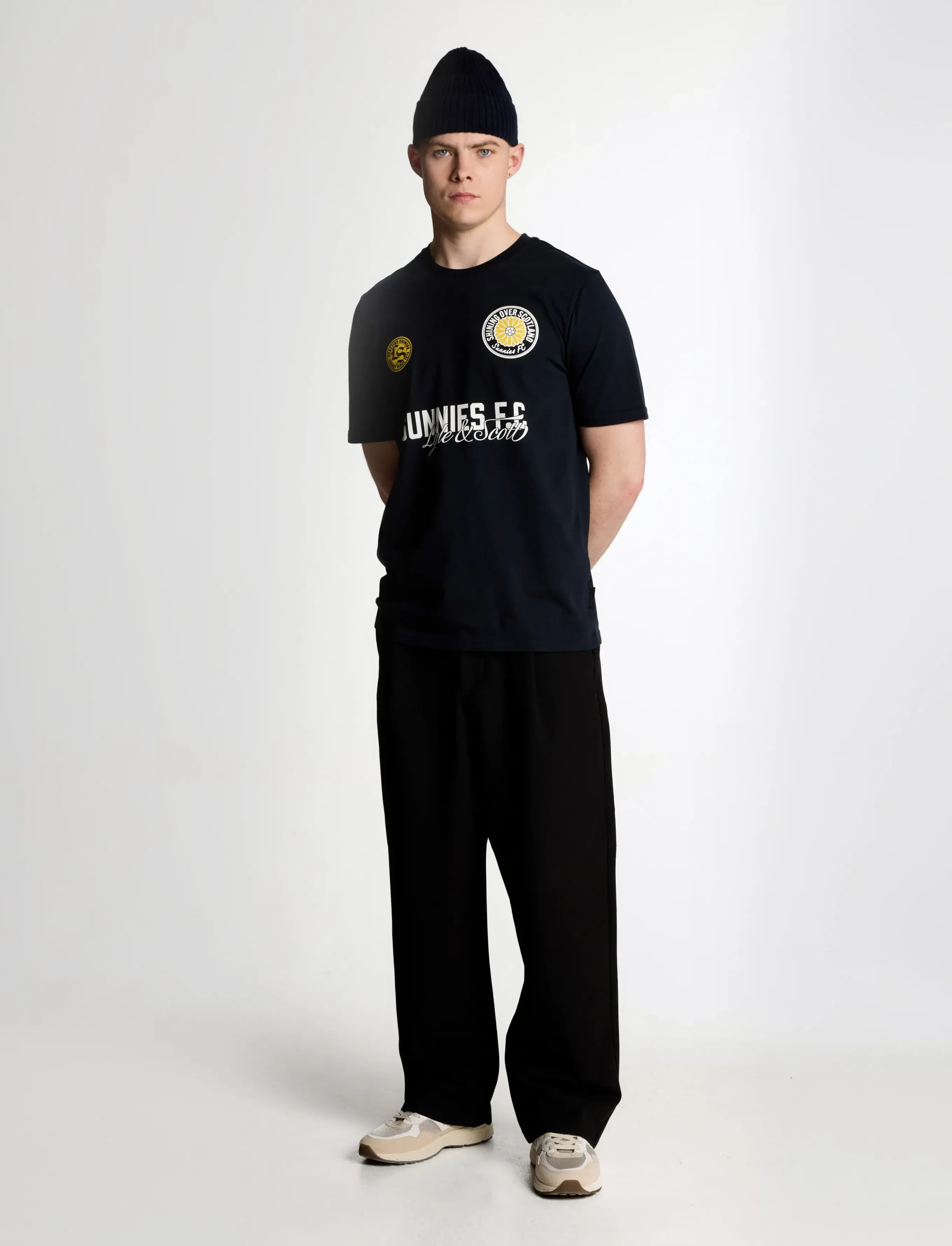 Lyle & Scott - Sunnies FC Graphic T-shirt - t-shirts à manches courtes - z271 dark navy - 4