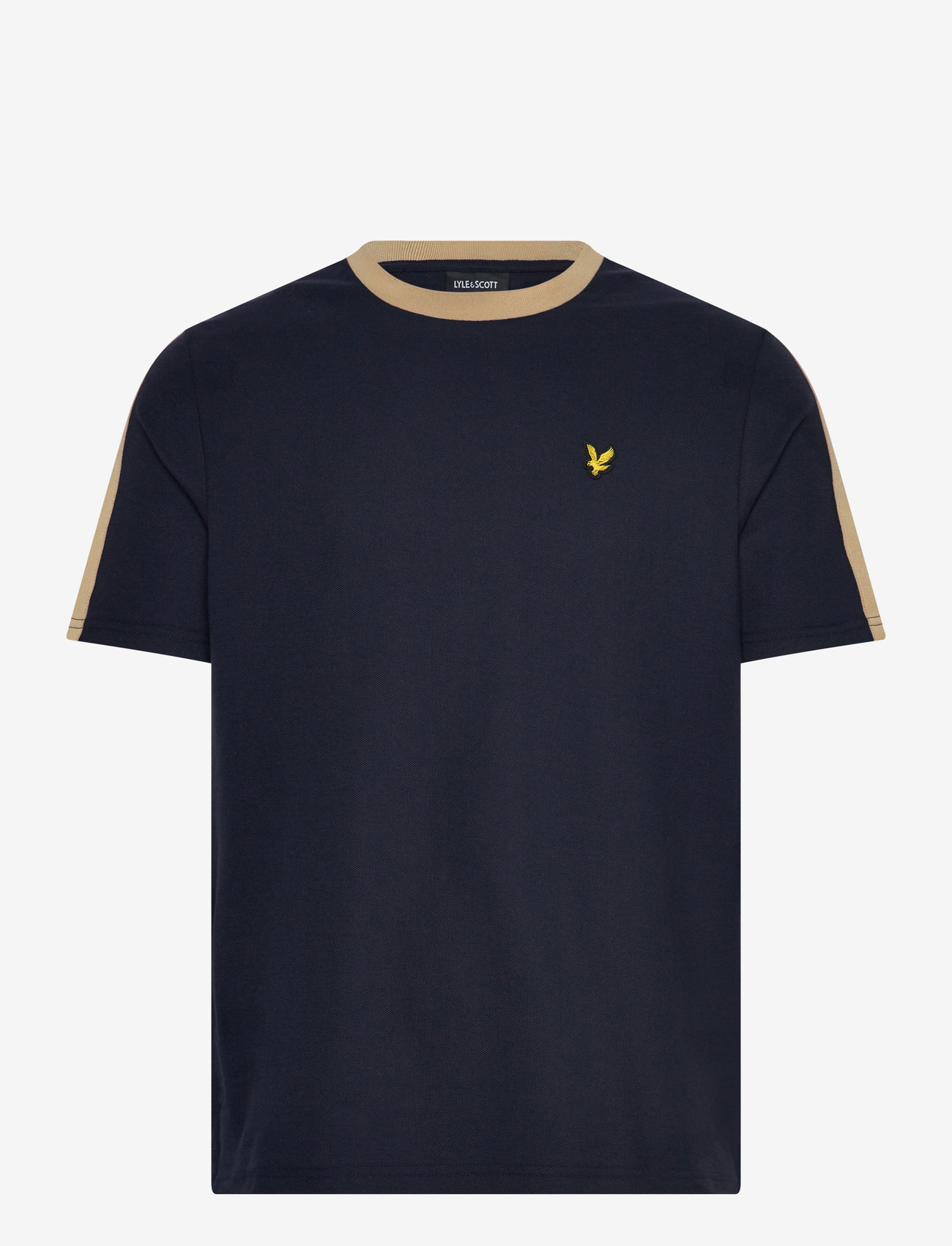 Lyle & Scott - Contrast Taped T-Shirt - kortærmede t-shirts - z271 dark navy - 1