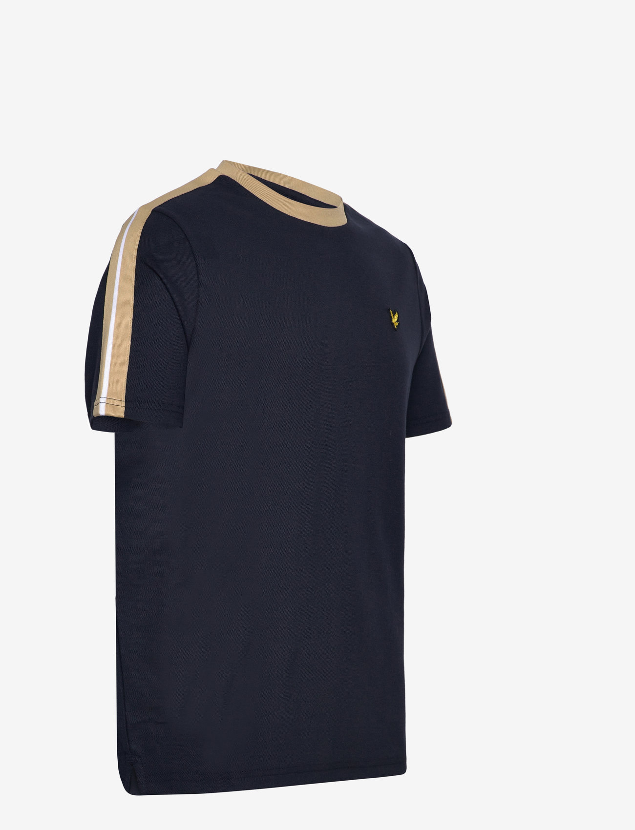 Lyle & Scott - Contrast Taped T-Shirt - kortærmede t-shirts - z271 dark navy - 4