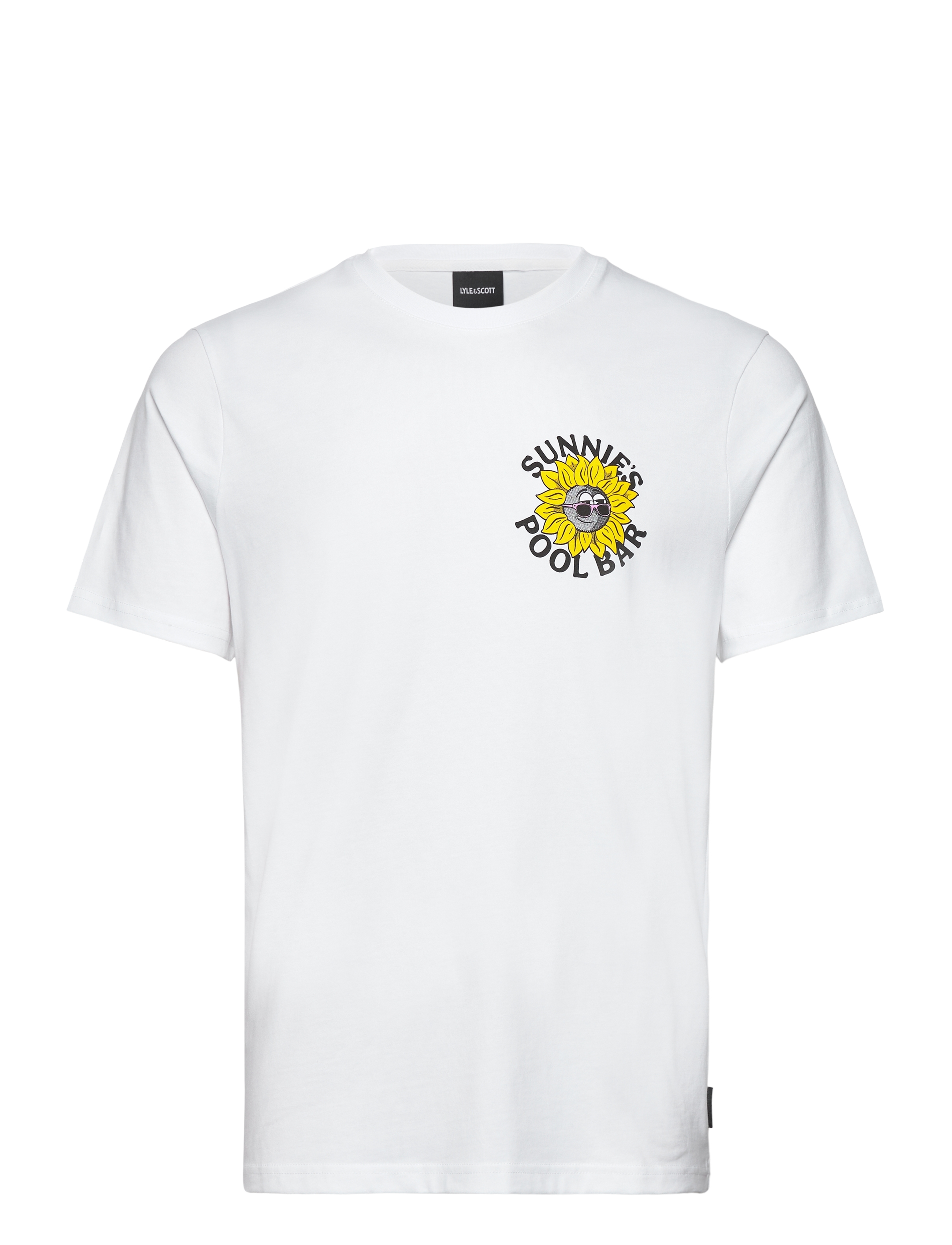 Lyle & Scott Sunnies Pool Bar Graphic T-shirt - T-shirts - 626 WHITE / white