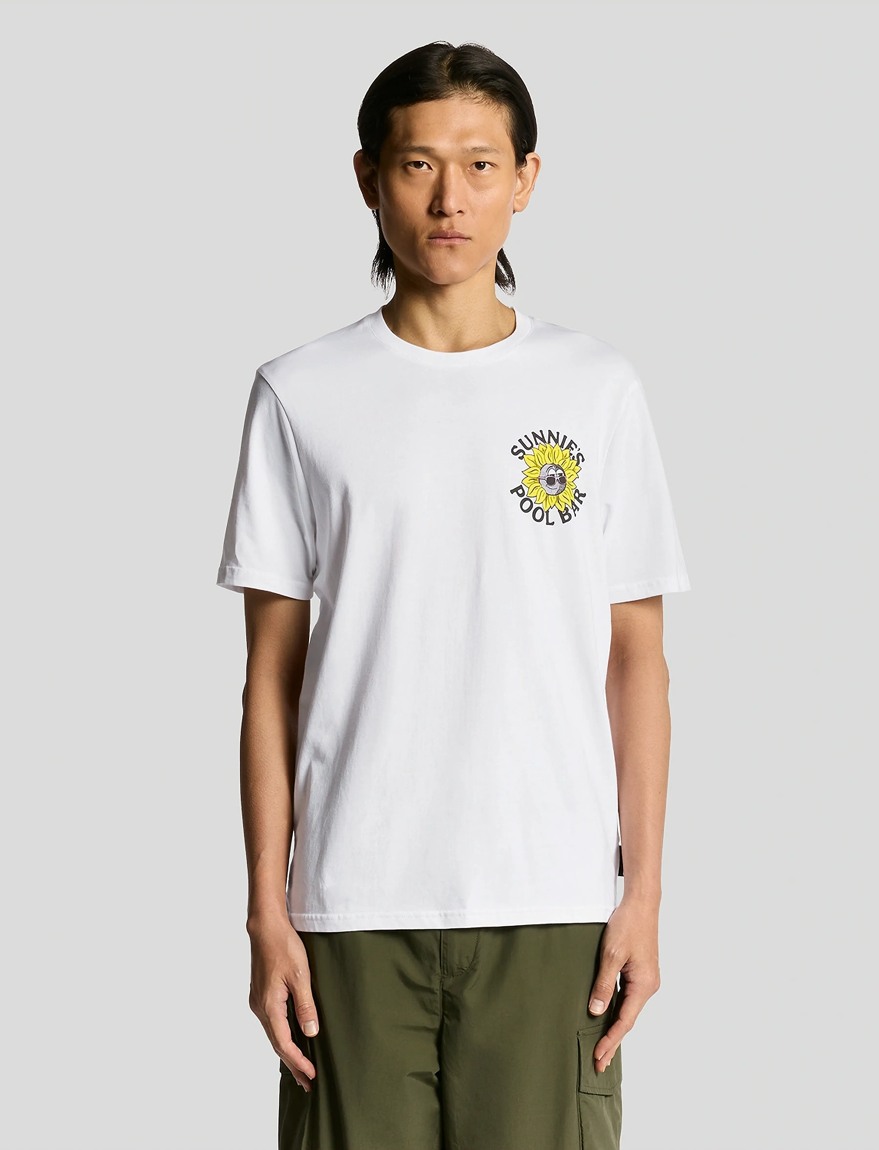 Lyle & Scott Sunnies Pool Bar Graphic T-shirt - T-shirts - 626 WHITE / white