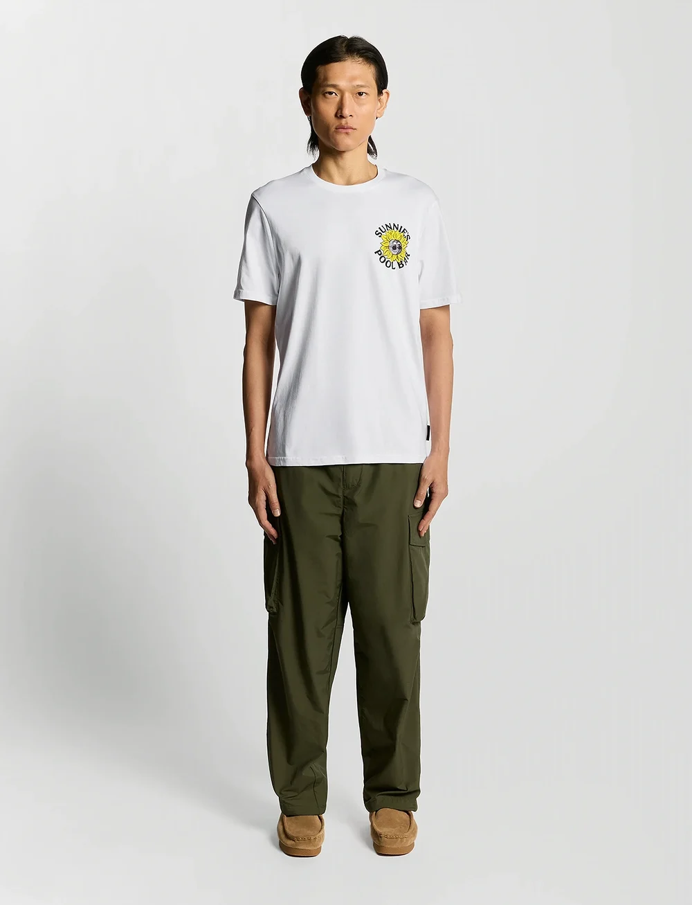 Lyle & Scott - Sunnies Pool Bar Graphic T-shirt - kurzärmelig - 626 white - 3