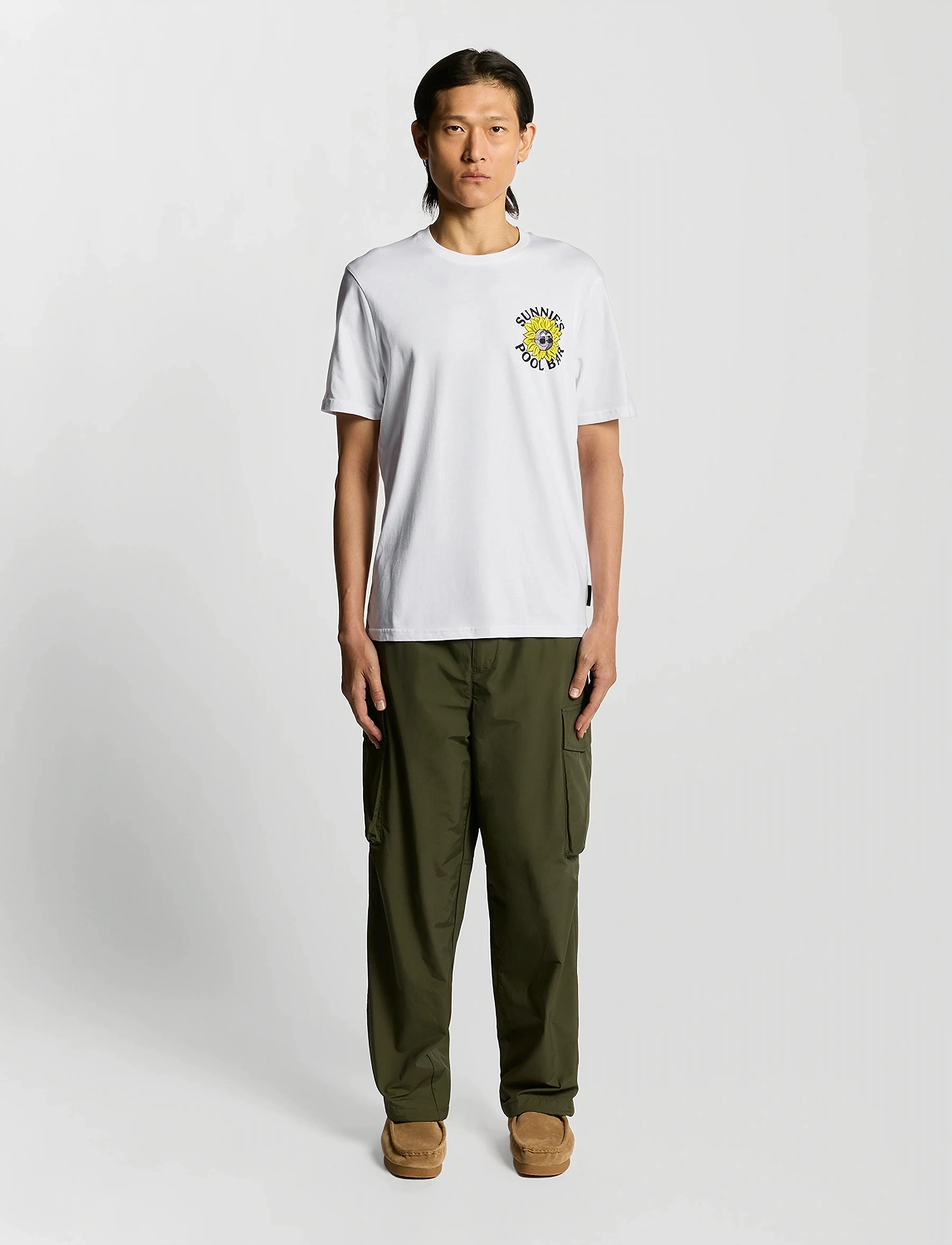 Lyle & Scott - Sunnies Pool Bar Graphic T-shirt - kurzärmelig - 626 white - 3