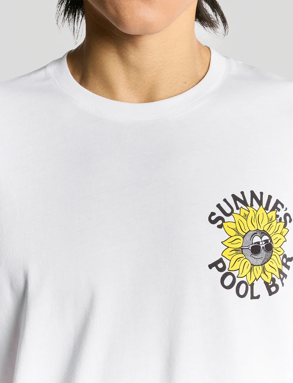 Lyle & Scott - Sunnies Pool Bar Graphic T-shirt - kurzärmelig - 626 white - 4