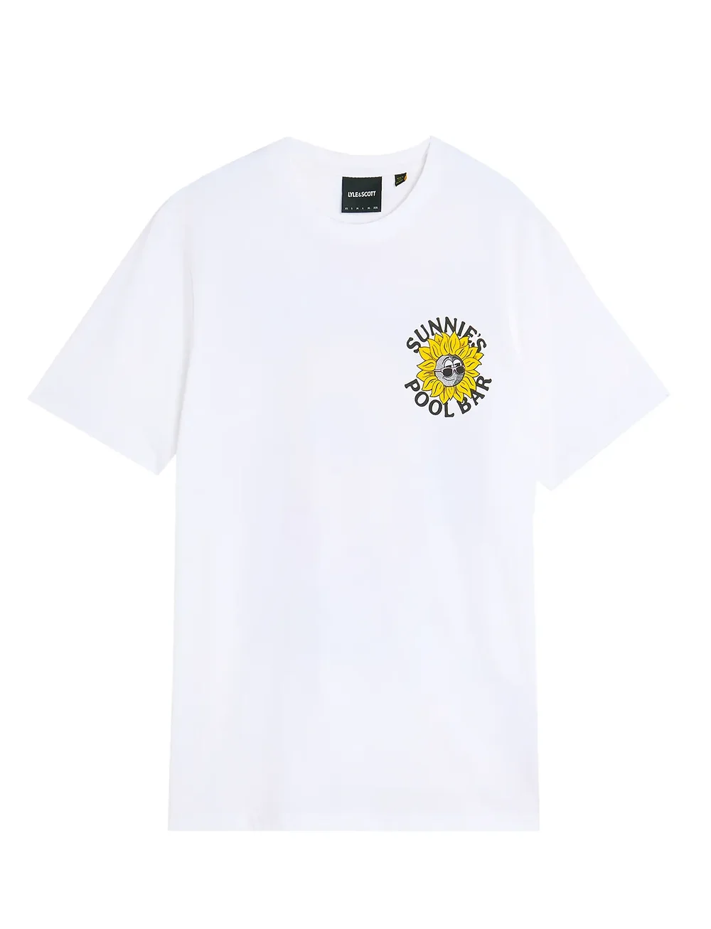 Lyle & Scott - Sunnies Pool Bar Graphic T-shirt - kurzärmelig - 626 white - 5