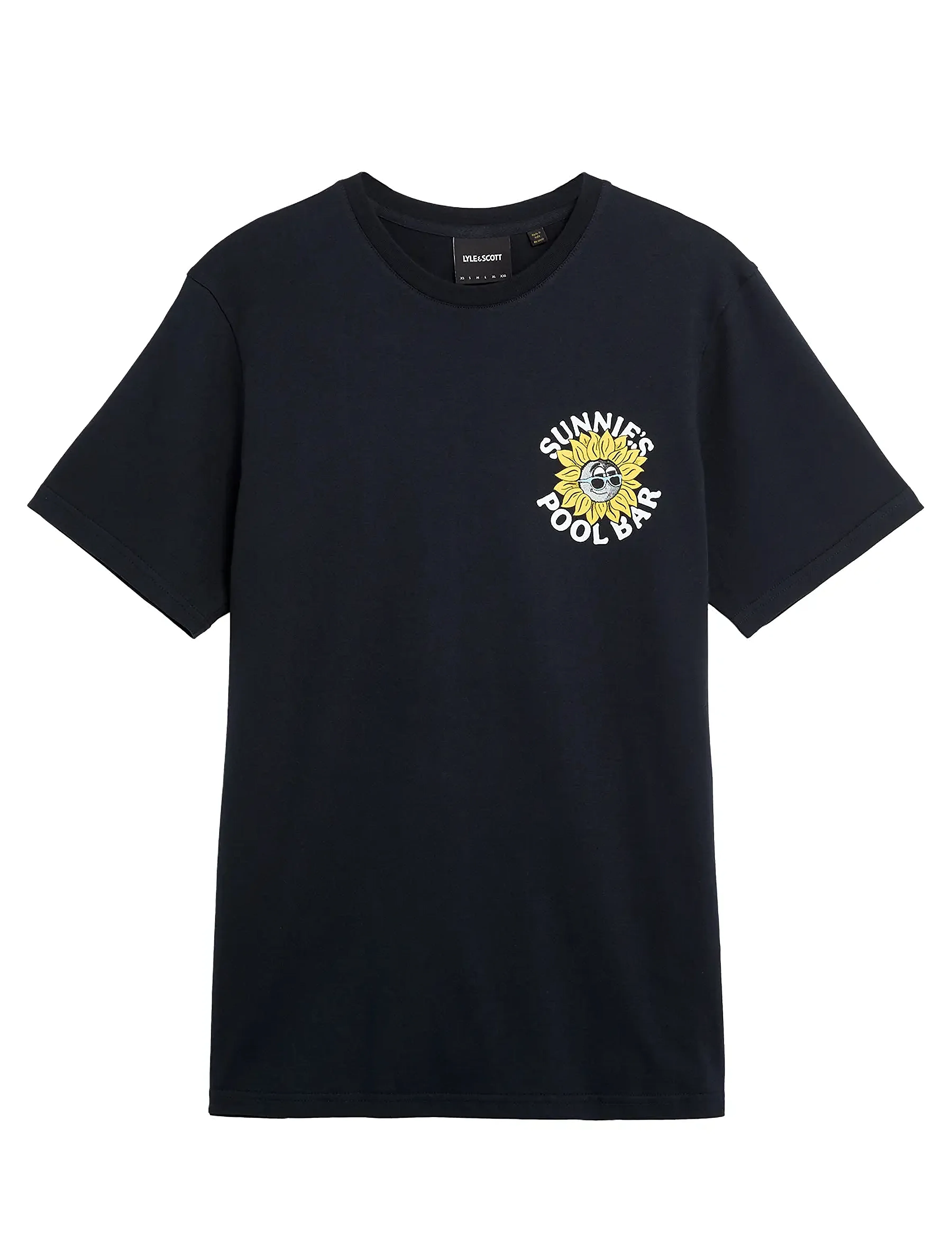 Lyle & Scott - Sunnies Pool Bar Graphic T-shirt - lühikeste varrukatega t-särgid - z271 dark navy - 5