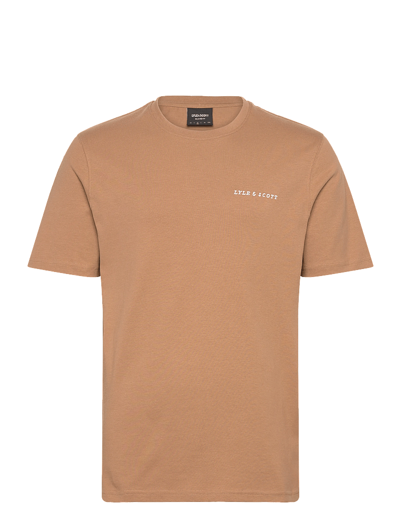 Lyle & Scott - Script T-Shirt - kortærmede t-shirts - x851 tigers eye - 1