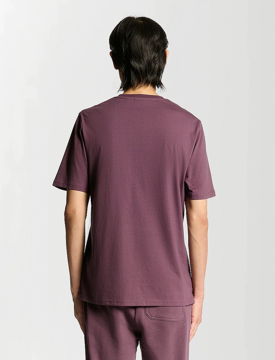 Lyle & Scott - Script T-Shirt - kurzärmelige t-shirts - x868 dusky maroon - 3