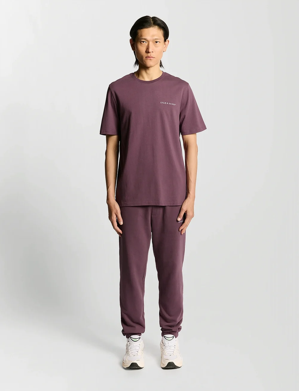Lyle & Scott - Script T-Shirt - kurzärmelig - x868 dusky maroon - 4