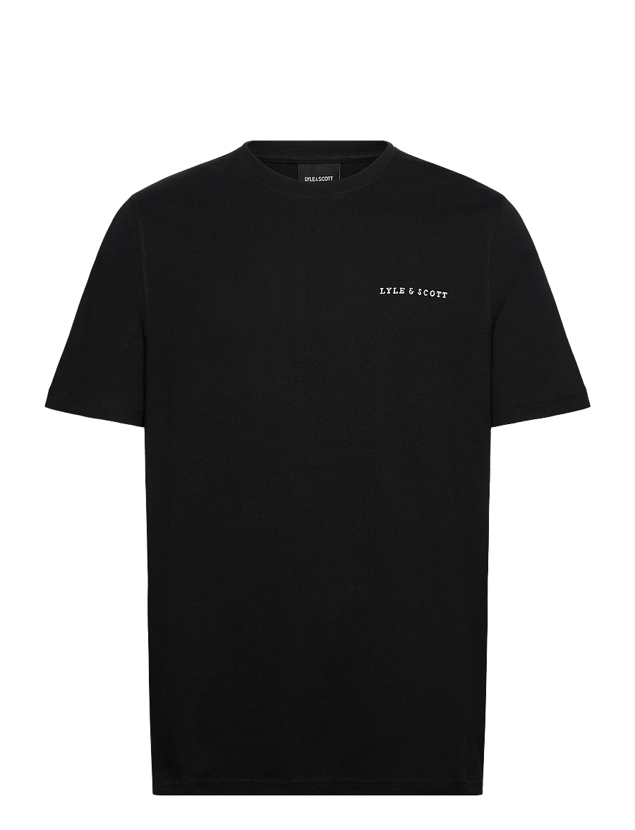 Lyle & Scott - Script T-Shirt - kurzärmelige t-shirts - z865 jet black - 1