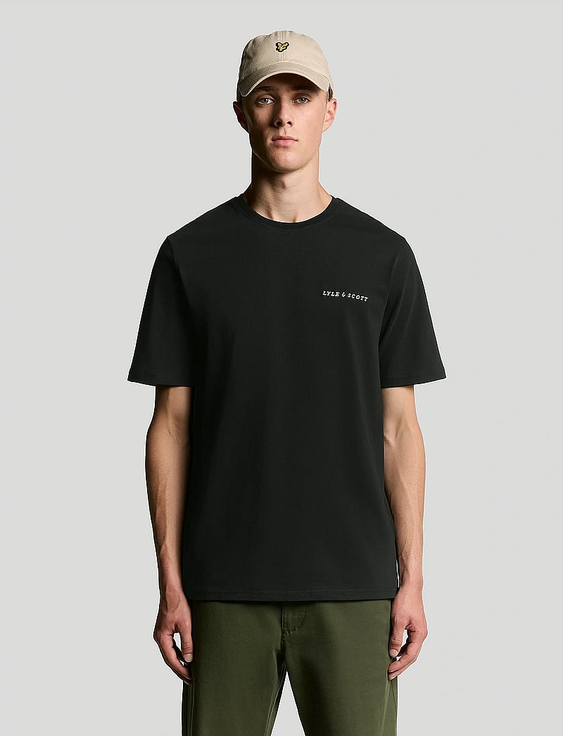 Lyle & Scott - Script T-Shirt - short-sleeved t-shirts - z865 jet black - 0