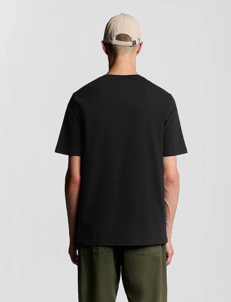 Lyle & Scott - Script T-Shirt - kurzärmelige t-shirts - z865 jet black - 3