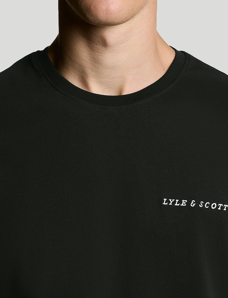 Lyle & Scott - Script T-Shirt - short-sleeved t-shirts - z865 jet black - 5