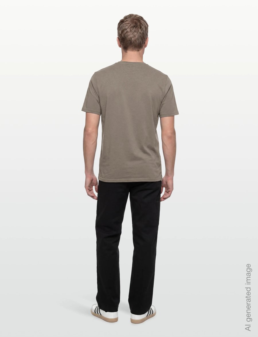Lyle & Scott - Script T-Shirt - short-sleeved t-shirts - x569 khaki ash - 4