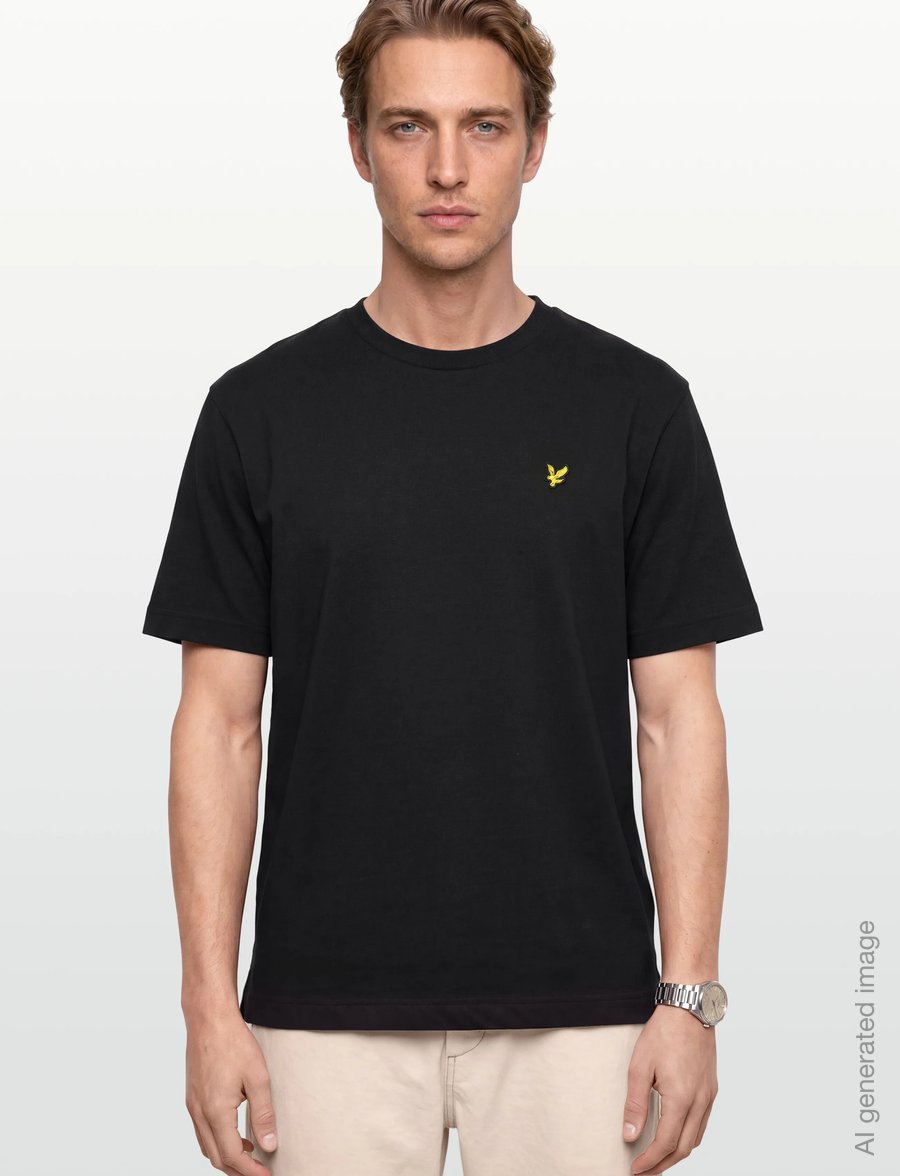 Lyle & Scott - Ultra Soft T-Shirt - short-sleeved t-shirts - jet black - 3