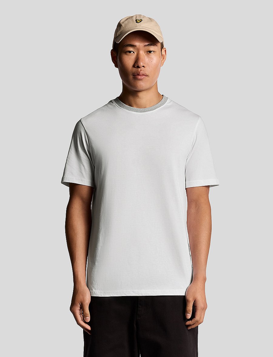 Lyle & Scott - Half Raglan T-Shirt - lühikeste varrukatega t-särgid - 626 white - 0