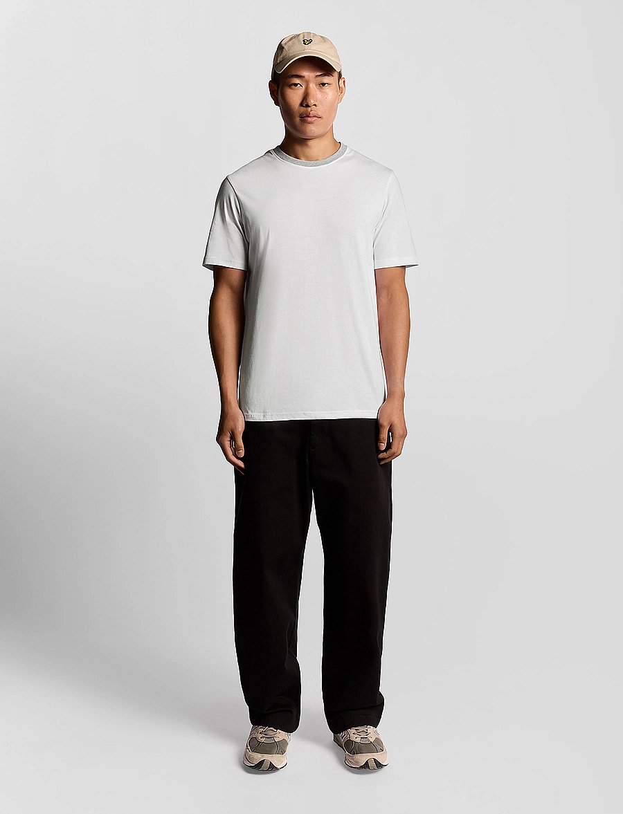 Lyle & Scott - Half Raglan T-Shirt - lühikeste varrukatega t-särgid - 626 white - 4
