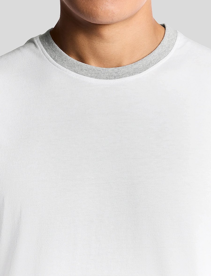 Lyle & Scott - Half Raglan T-Shirt - lühikeste varrukatega t-särgid - 626 white - 5