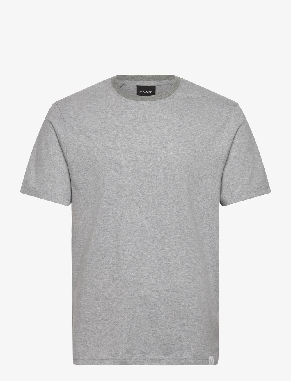 Lyle & Scott - Half Raglan T-Shirt - kortærmede t-shirts - d24 light grey marl - 1