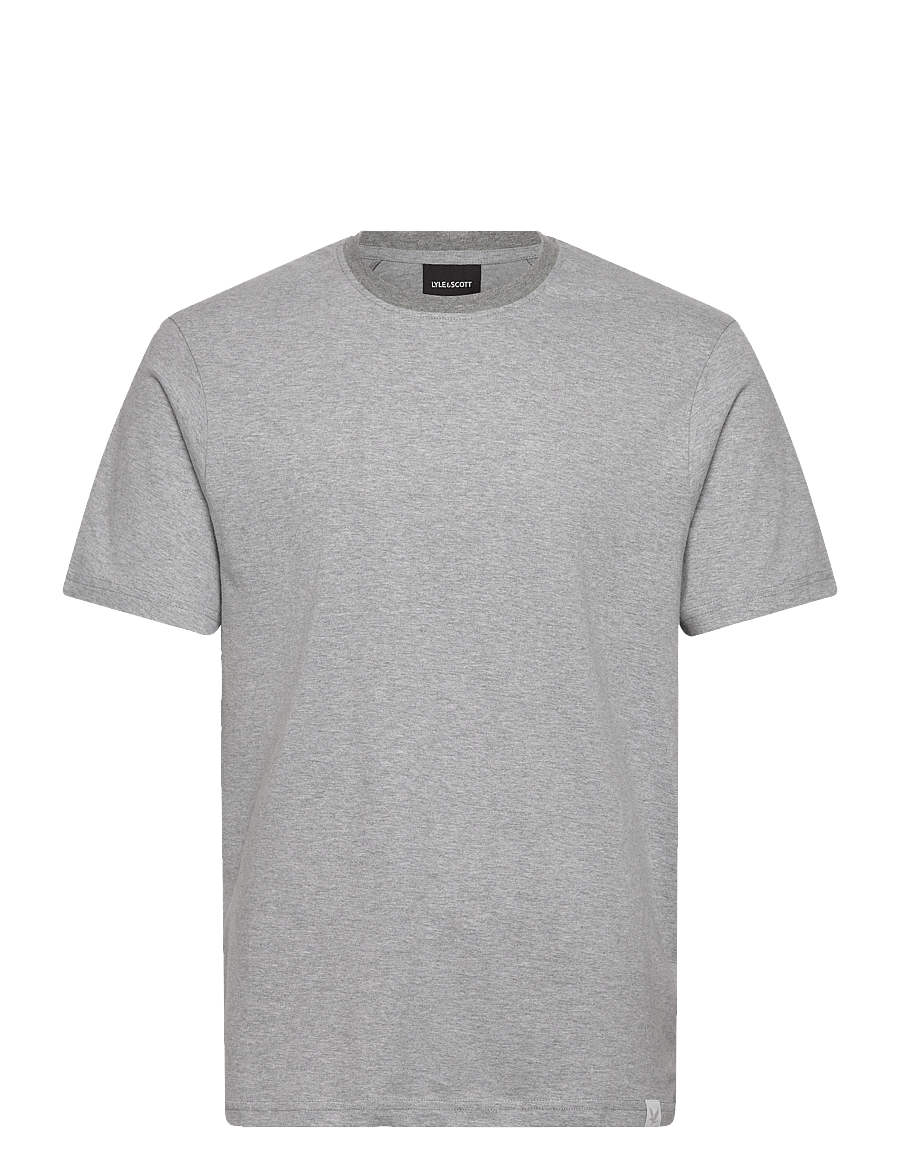 Lyle & Scott - Half Raglan T-Shirt - lühikeste varrukatega t-särgid - d24 light grey marl - 1