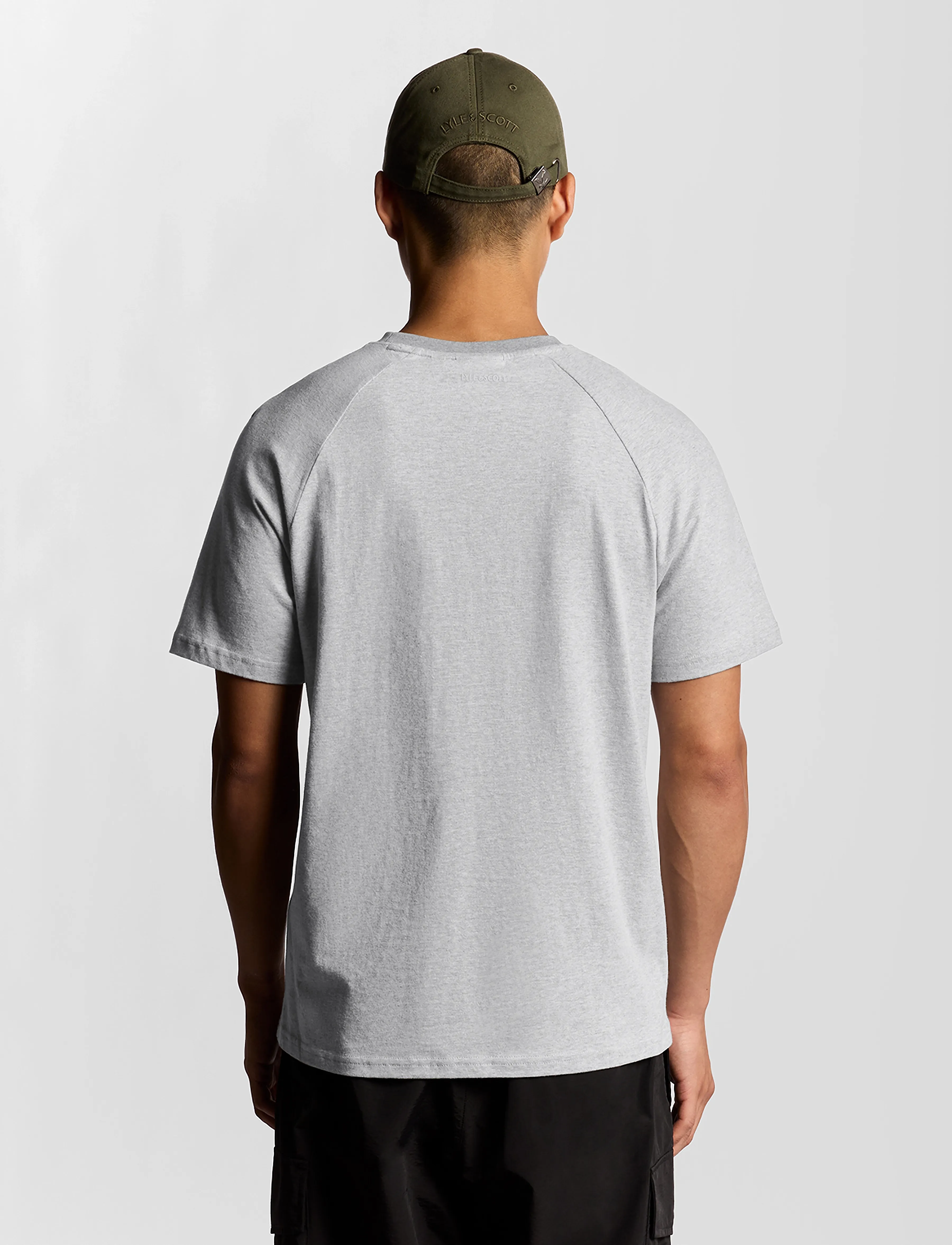 Lyle & Scott - Half Raglan T-Shirt - kurzärmelig - d24 light grey marl - 3