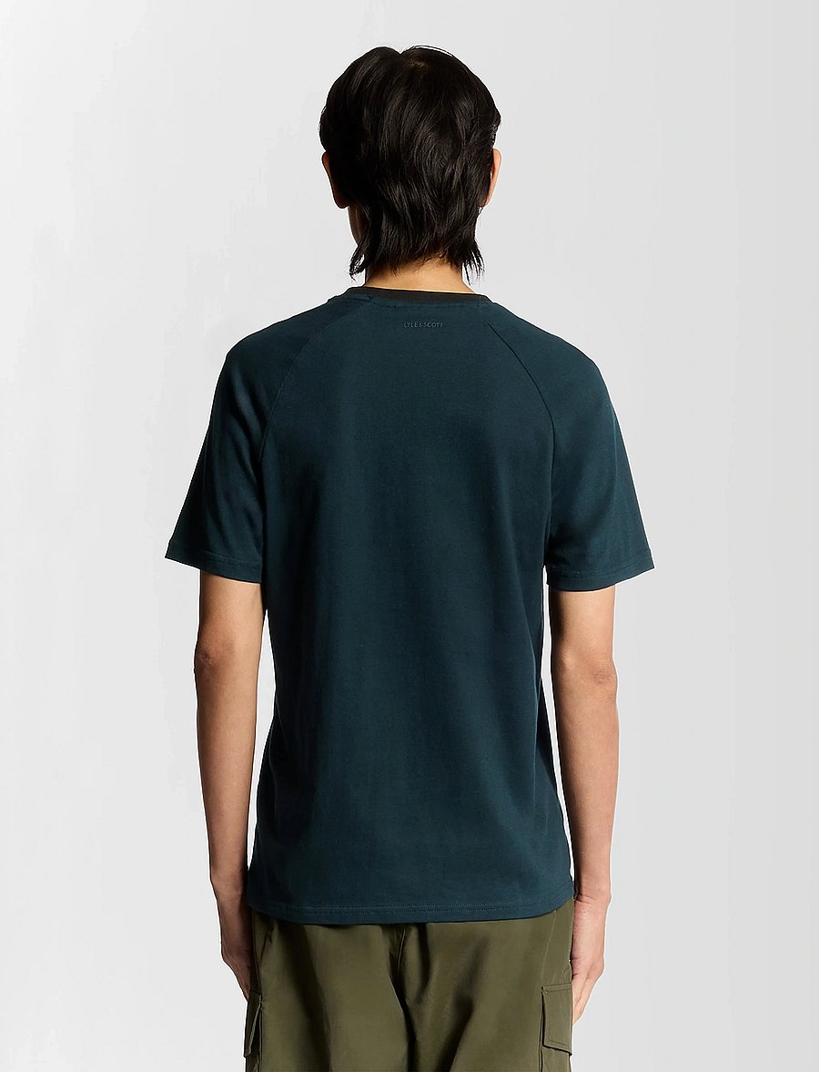 Lyle & Scott - Half Raglan T-Shirt - lühikeste varrukatega t-särgid - z271 dark navy - 3