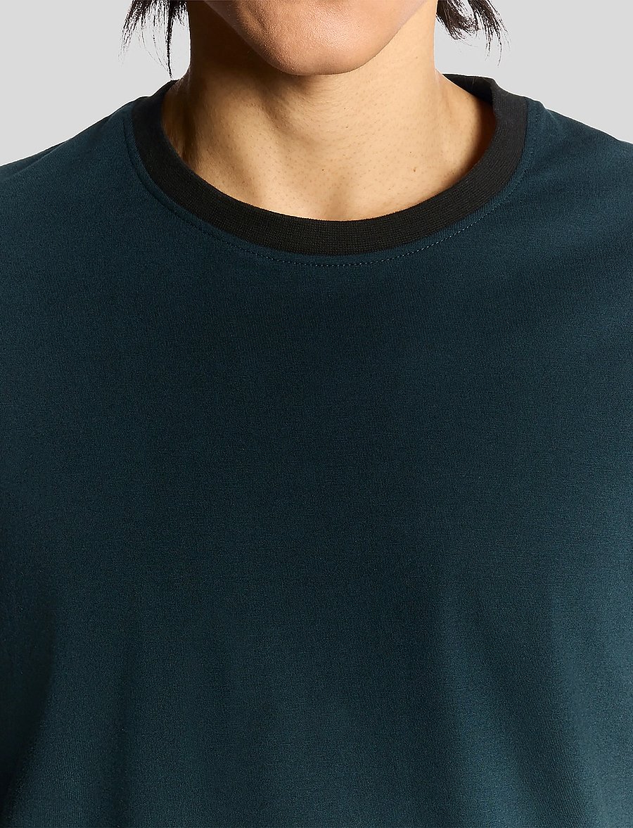 Lyle & Scott - Half Raglan T-Shirt - lühikeste varrukatega t-särgid - z271 dark navy - 4