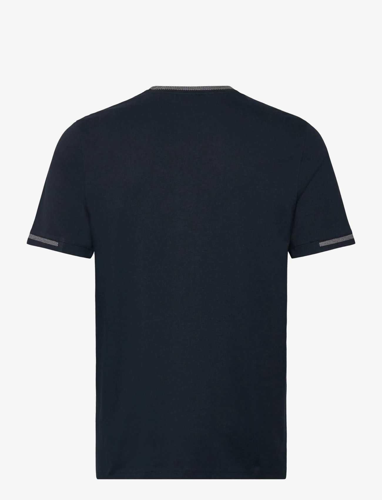 Lyle & Scott - Birdseye Half Tipped T-Shirt - short-sleeved t-shirts - x941 dark navy/ ash lilac - 2