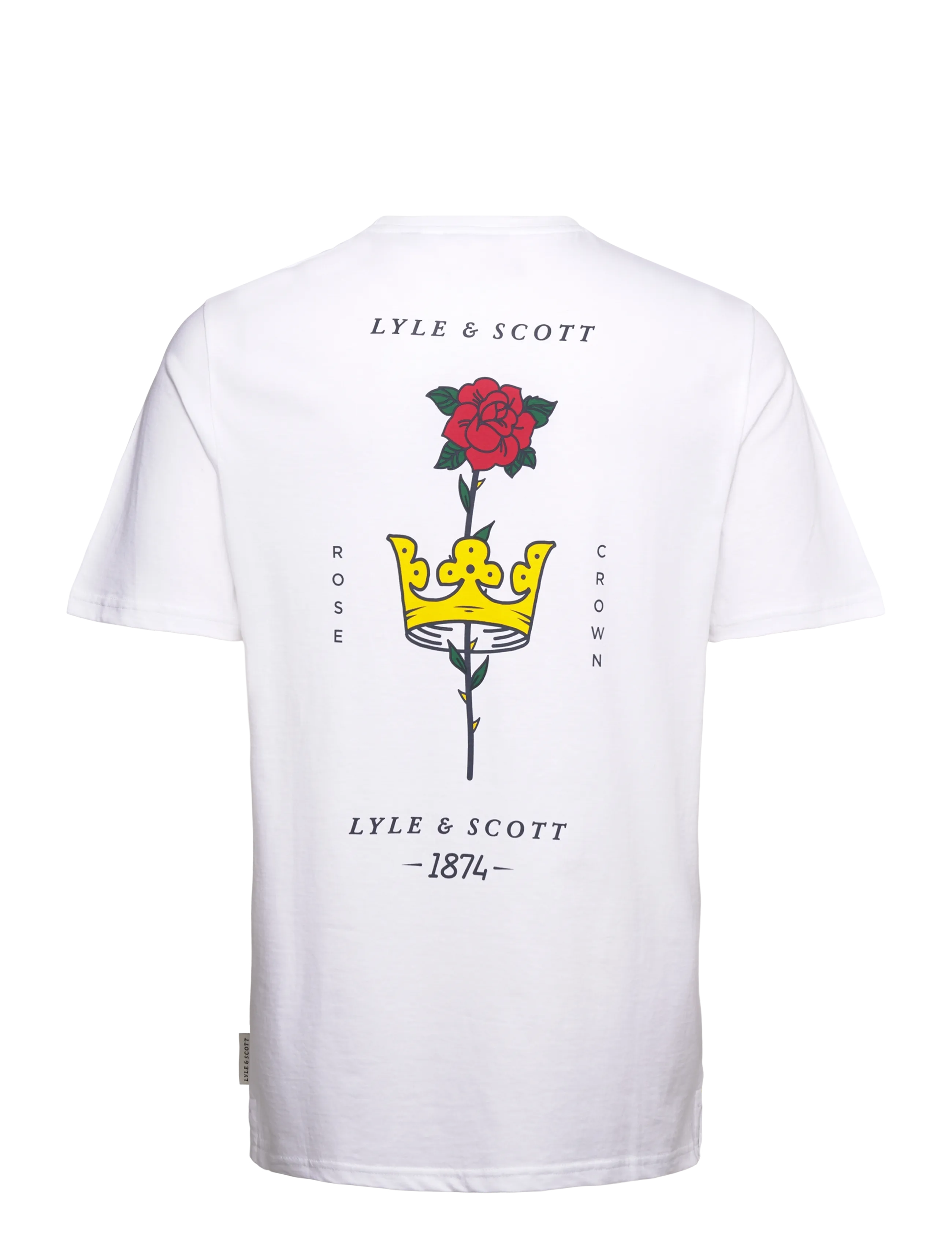 Lyle & Scott - Rose and Crown Graphic T-shirt - kurzärmelig - 626 white - 2