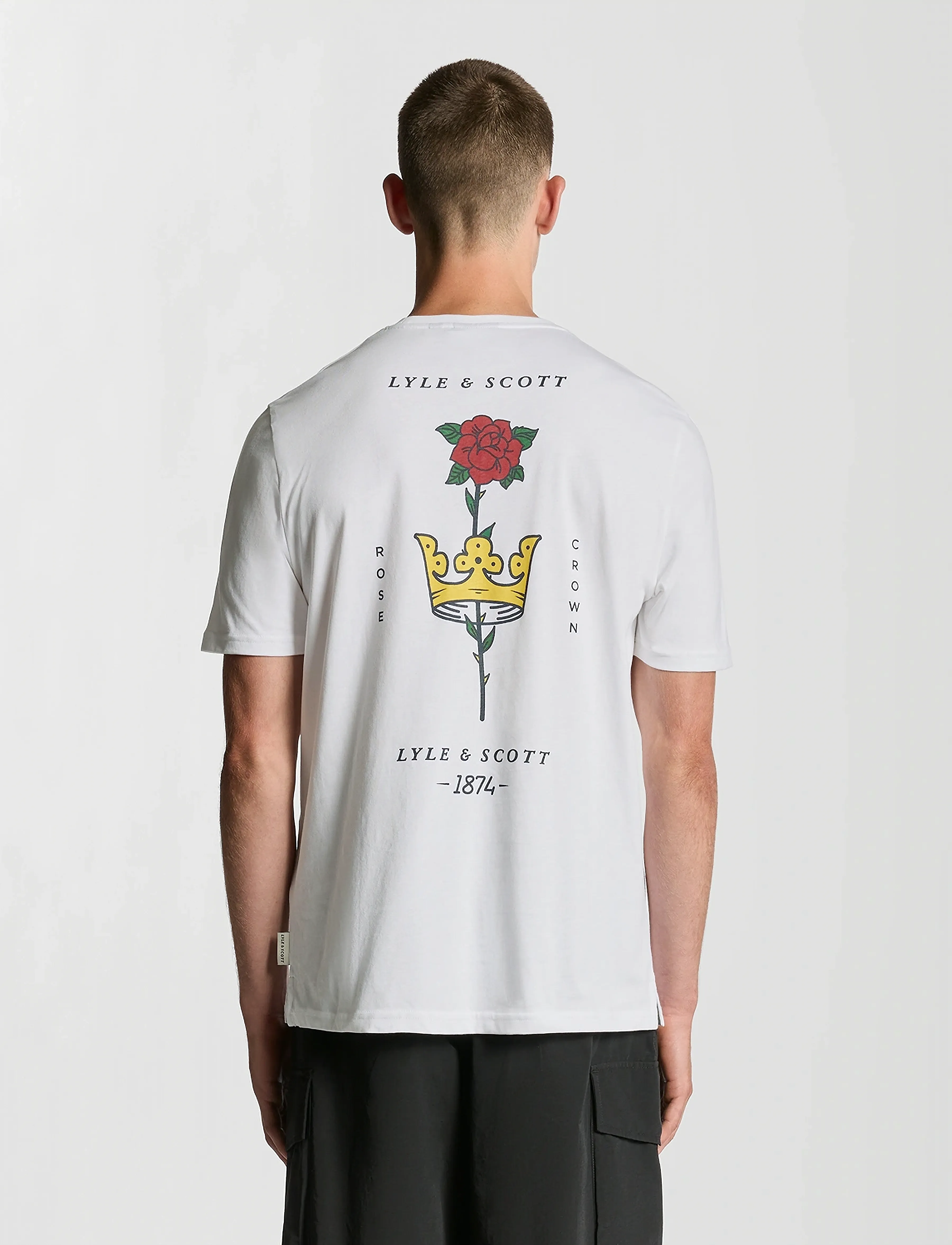 Lyle & Scott - Rose and Crown Graphic T-shirt - kurzärmelig - 626 white - 3