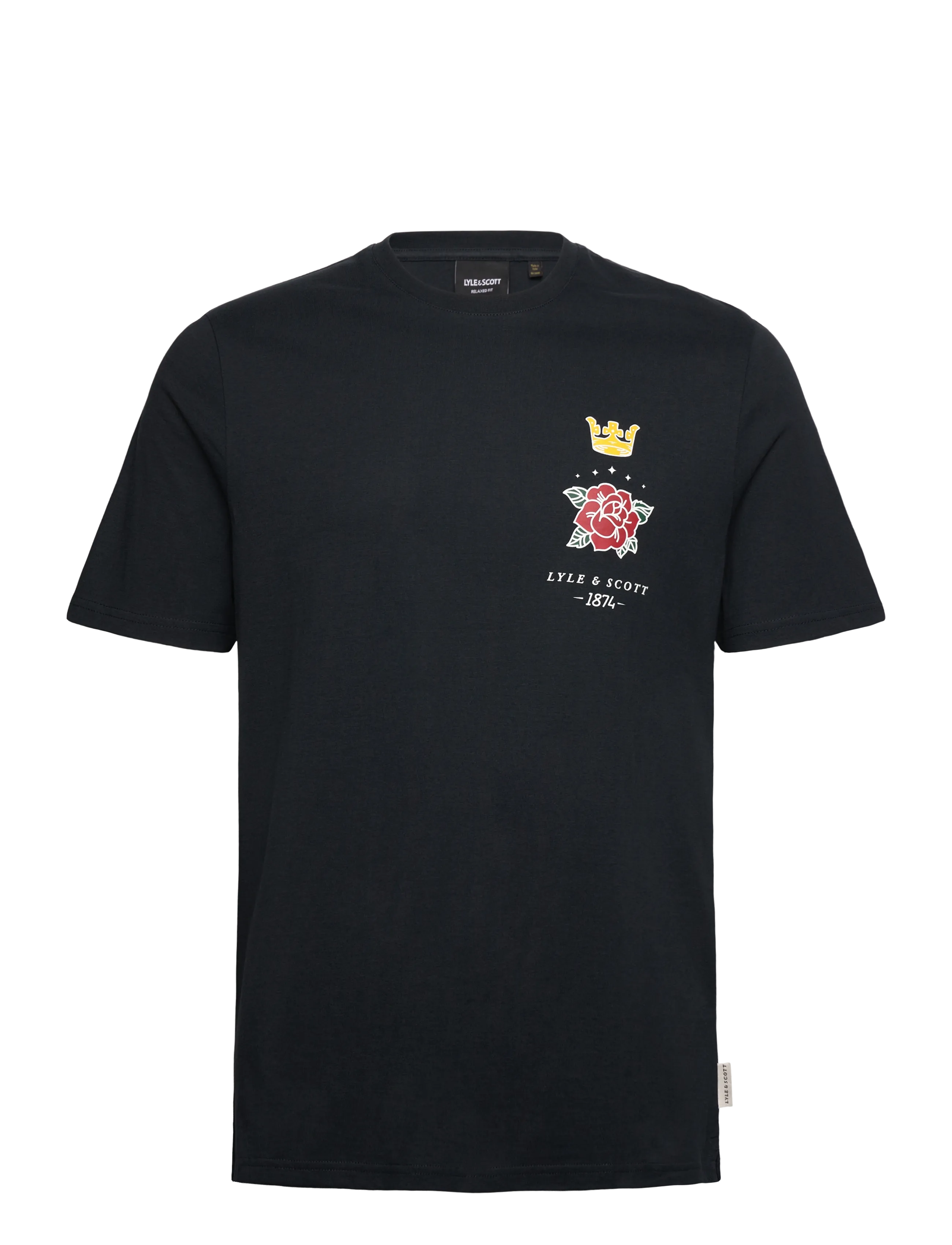 Lyle & Scott Rose and Crown Graphic T-shirt - T-shirts - Z271 DARK NAVY / navy