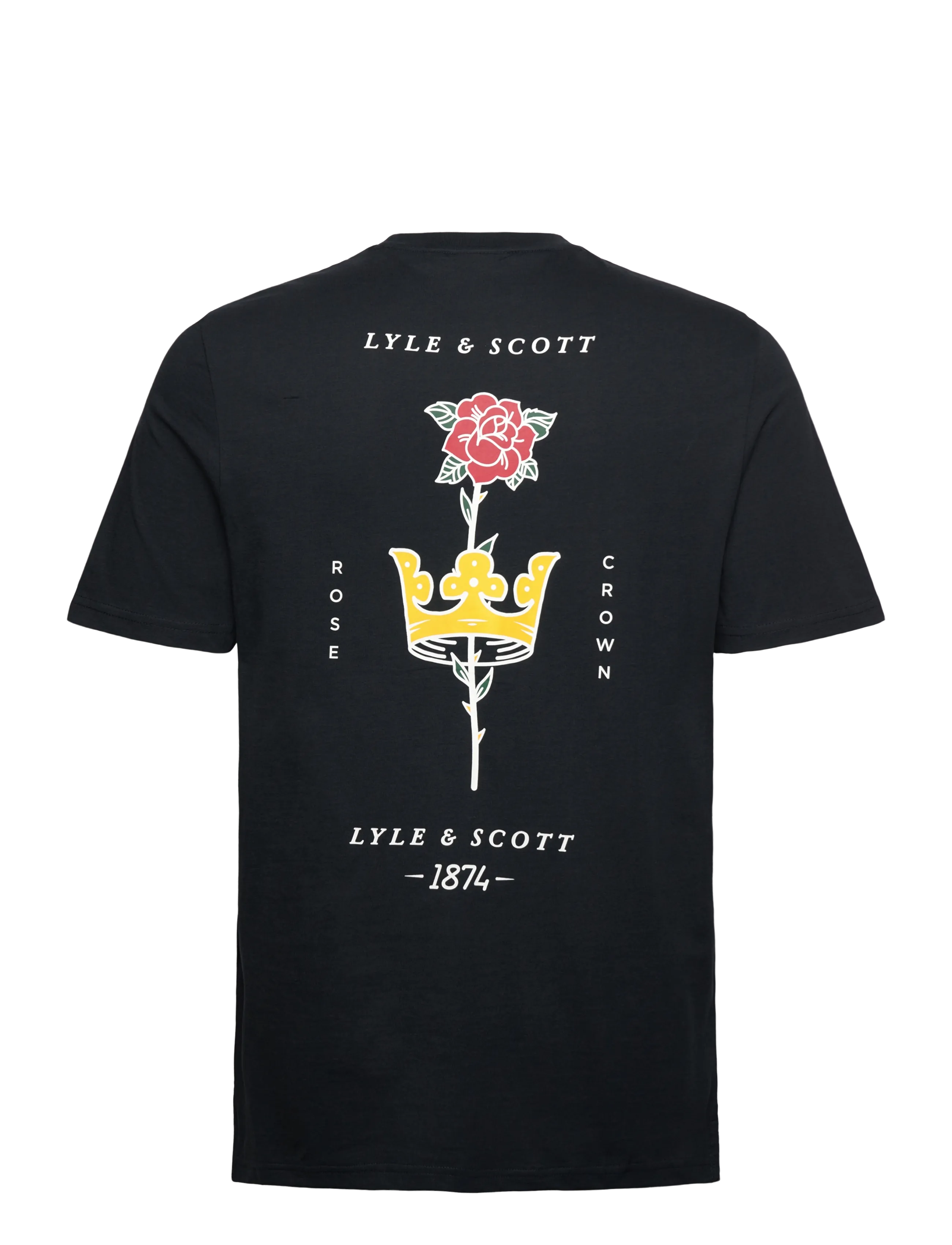Lyle & Scott - Rose and Crown Graphic T-shirt - kortärmade t-shirts - z271 dark navy - 2