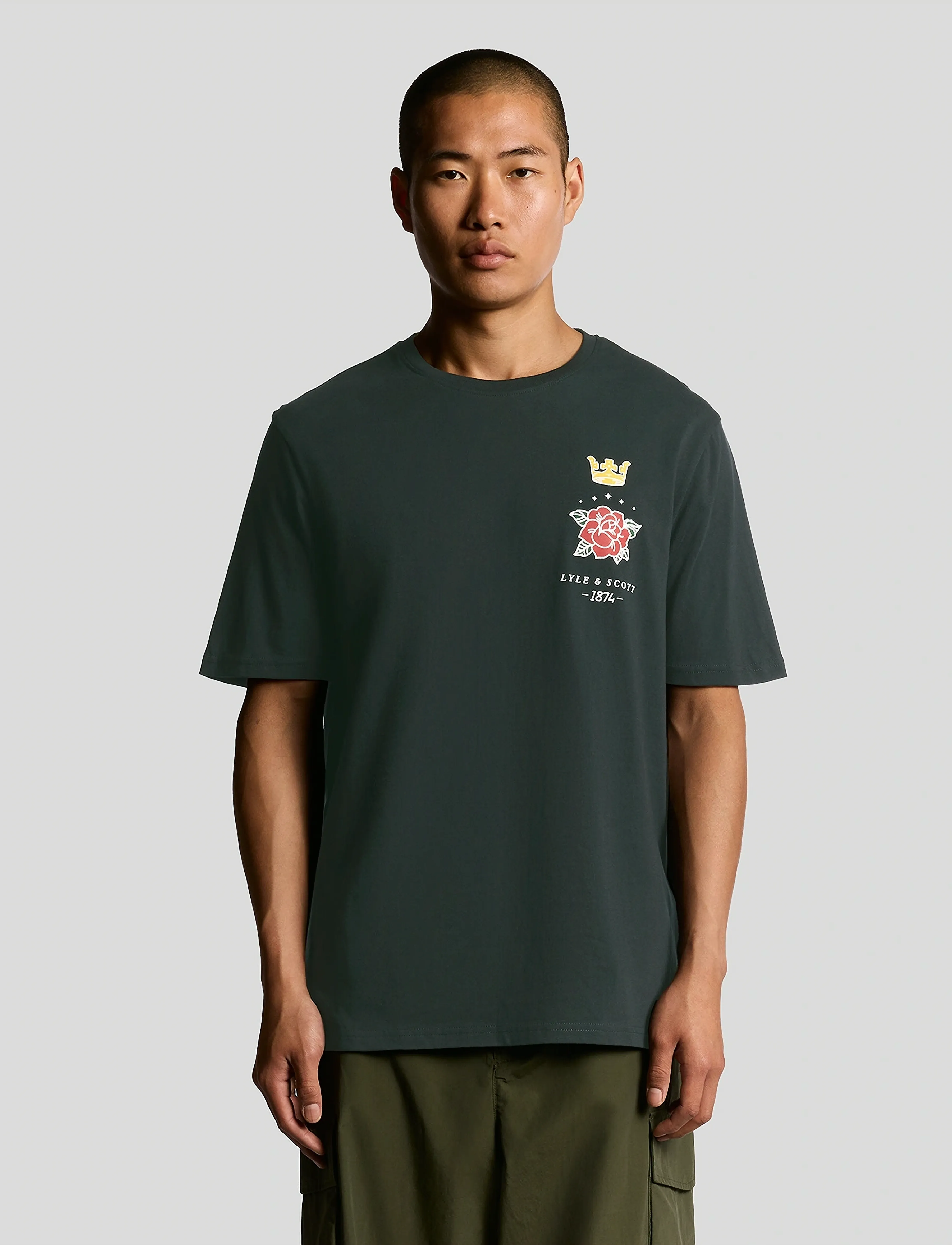 Lyle & Scott Rose and Crown Graphic T-shirt - 4 for 3 - Z271 DARK NAVY / navy