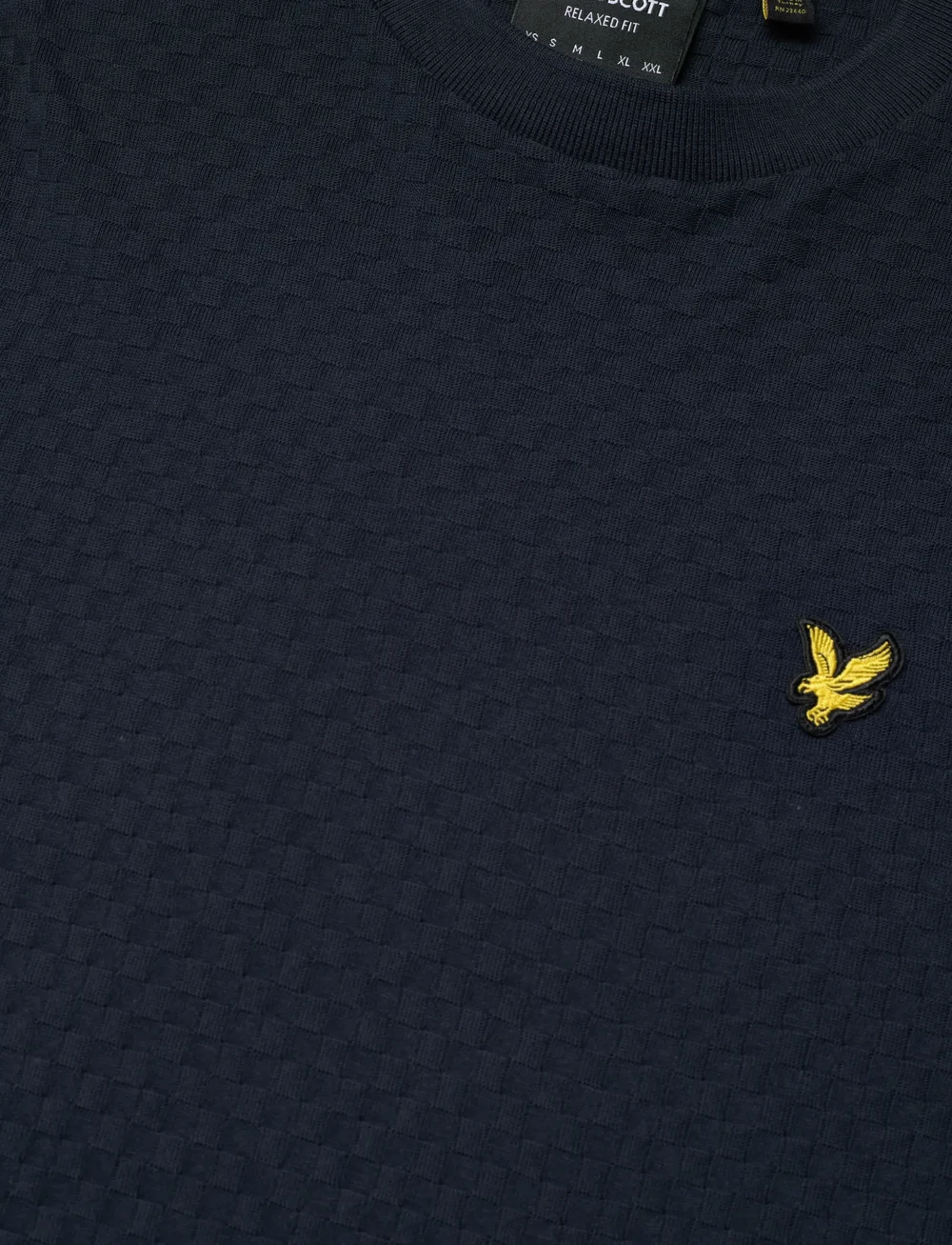 Lyle & Scott - Football Jacquard T-shirt - lühikeste varrukatega t-särgid - z271 dark navy - 2