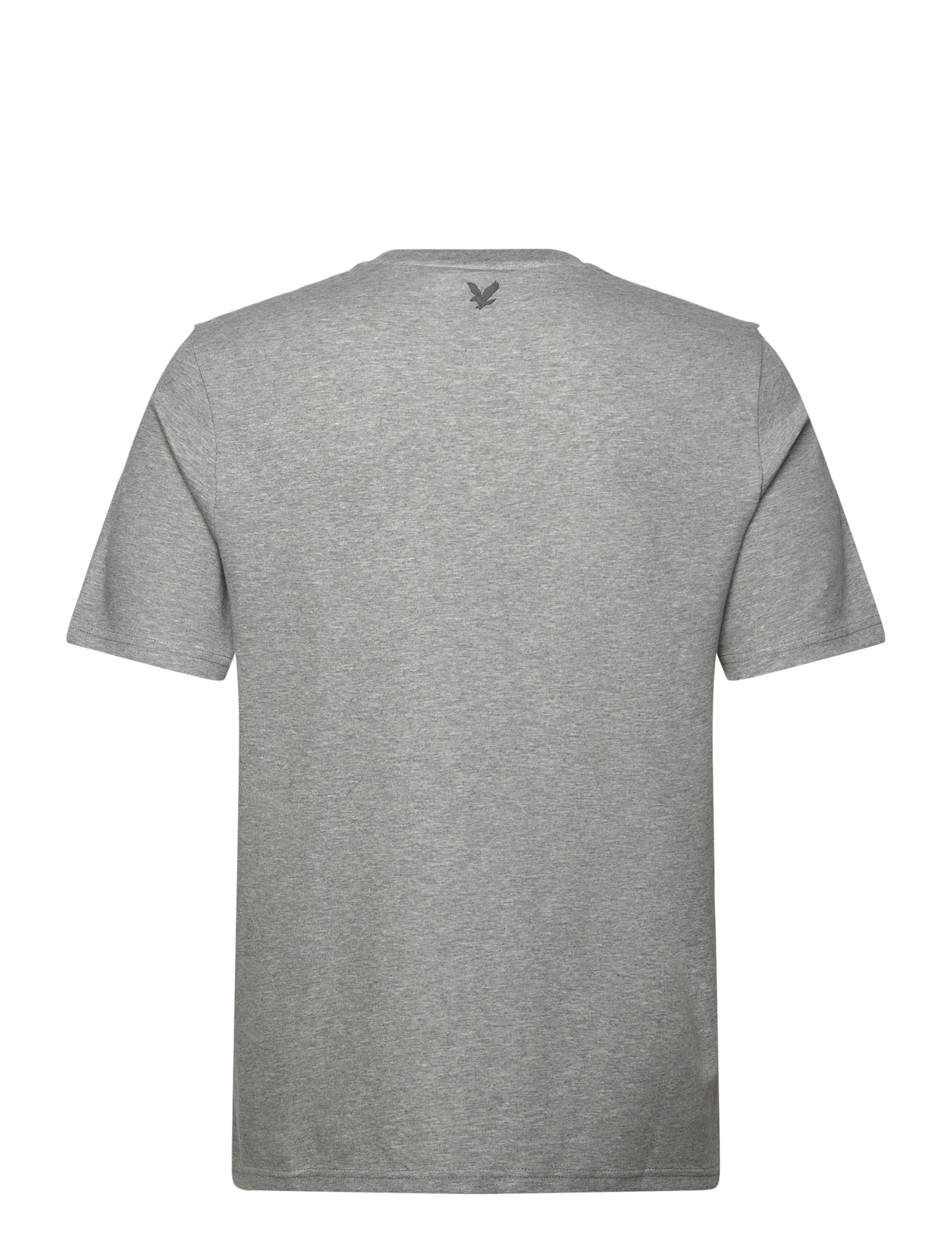 Lyle & Scott - Chest Logo Interlock T-Shirt - lühikeste varrukatega t-särgid - t28 mid grey marl - 1