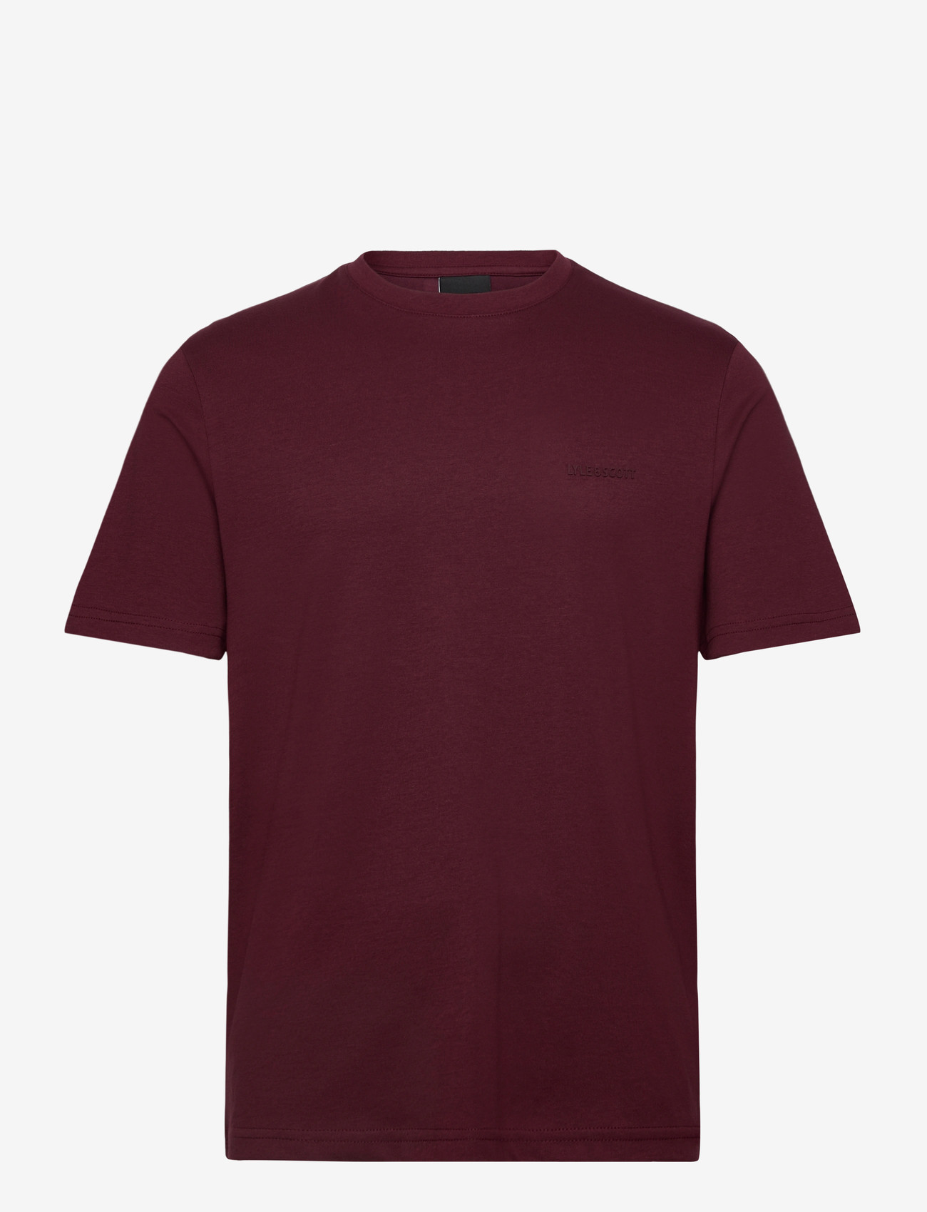 Lyle & Scott - Chest Logo Interlock T-Shirt - kortærmede t-shirts - y052 port - 0