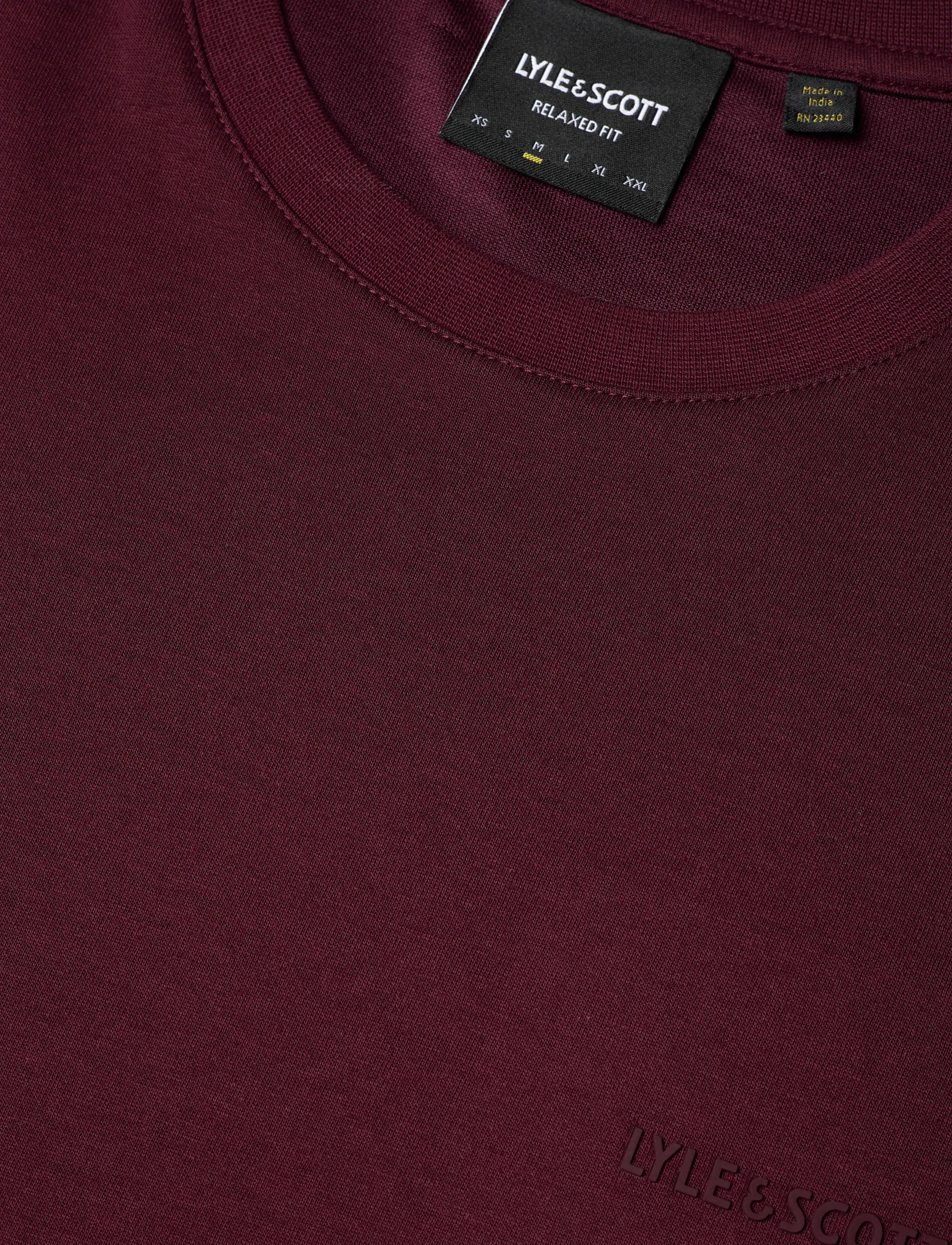 Lyle & Scott - Chest Logo Interlock T-Shirt - kurzärmelig - y052 port - 2