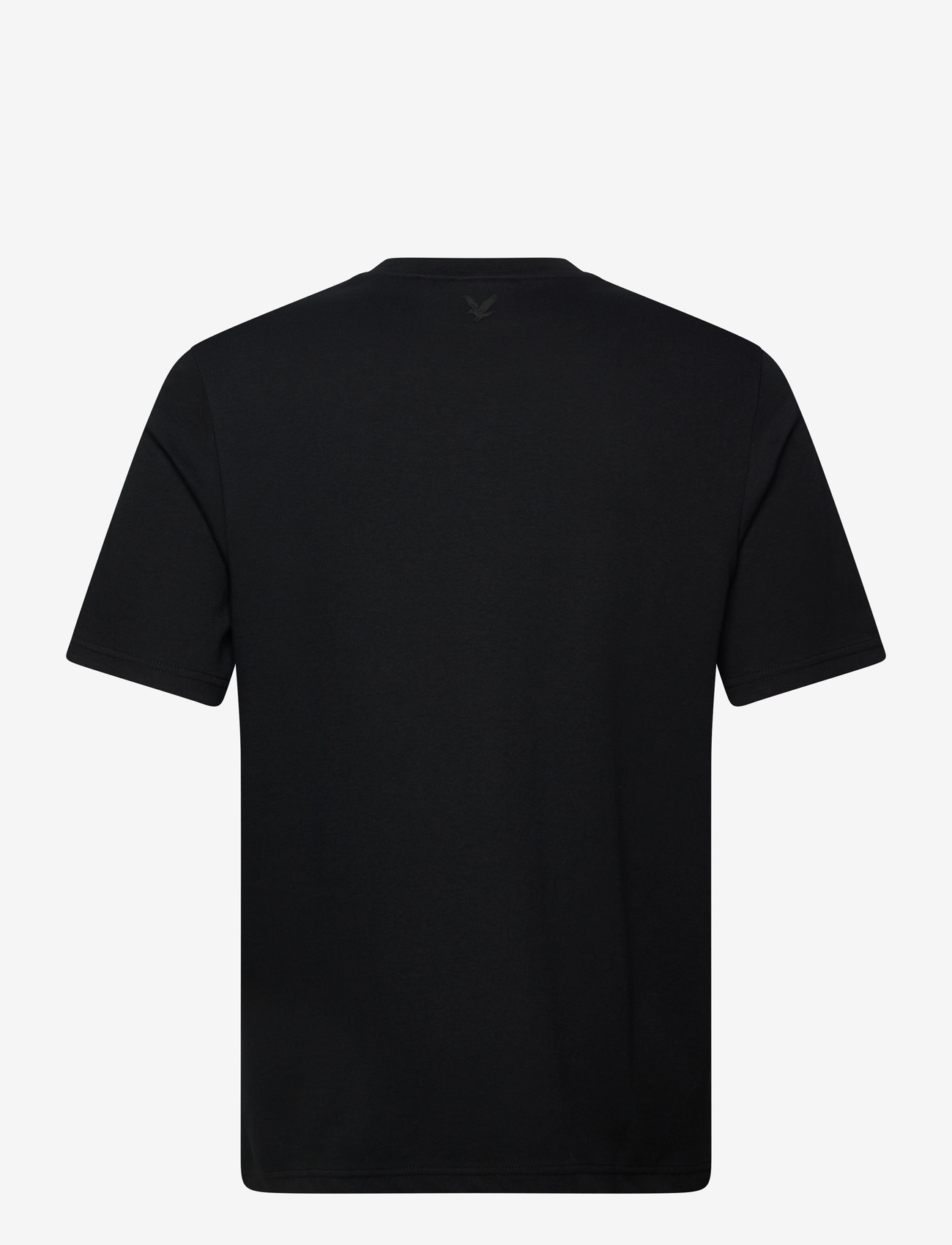 Lyle & Scott - Chest Logo Interlock T-Shirt - kortærmede t-shirts - z865 jet black - 1