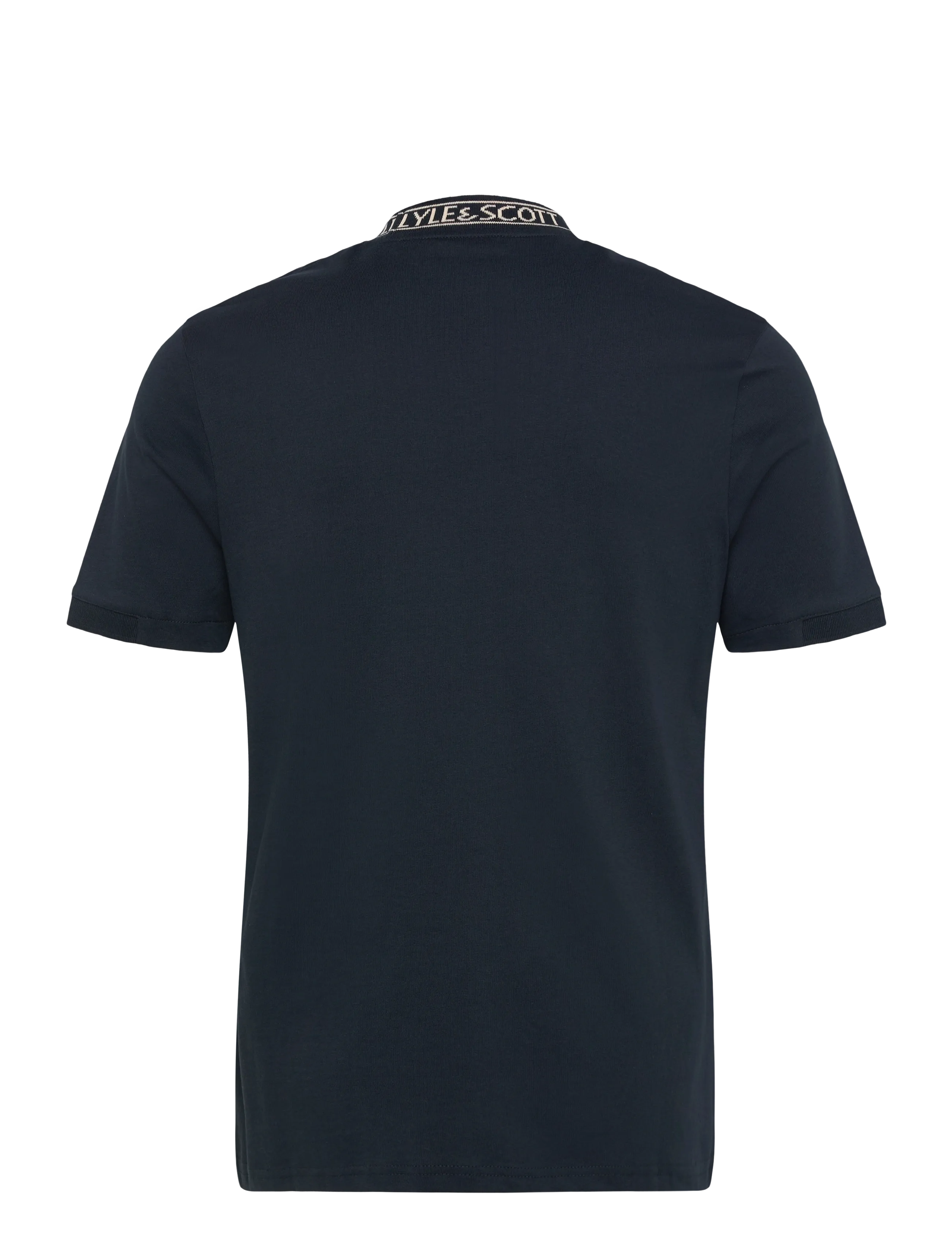 Lyle & Scott - Logo Ribbed T-Shirt - y070 dark navy/ bone white - 2