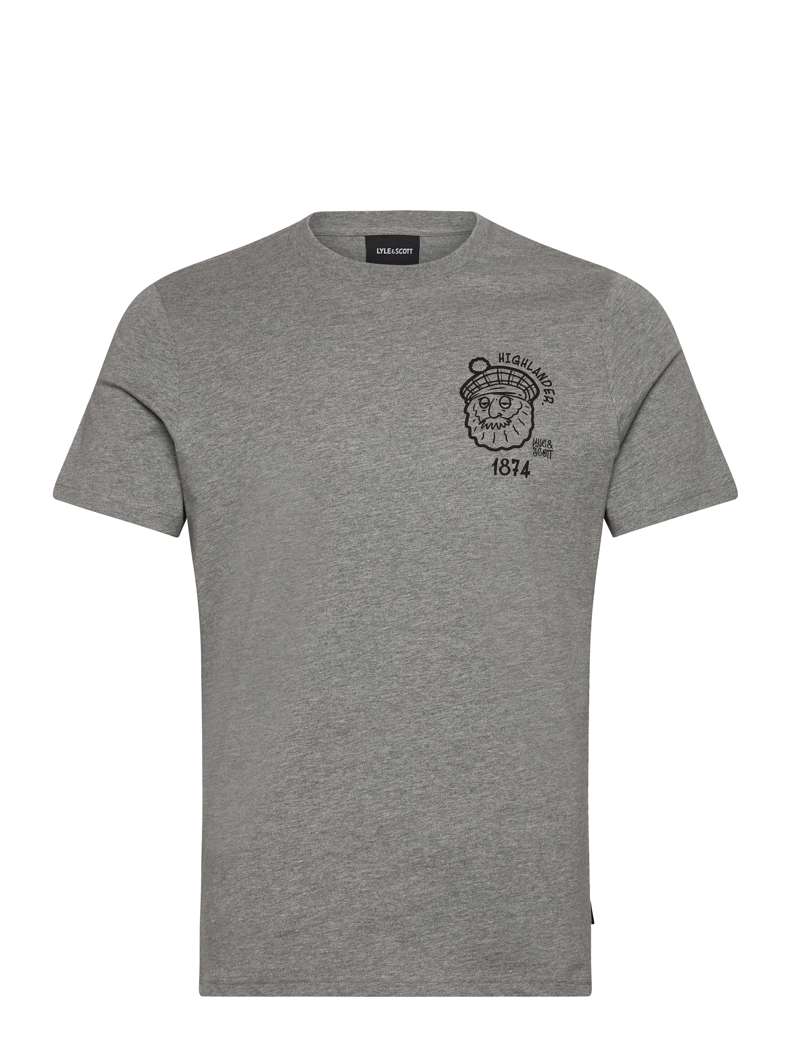 Highlander Graphic T-shirt - T28 MID GREY MARL