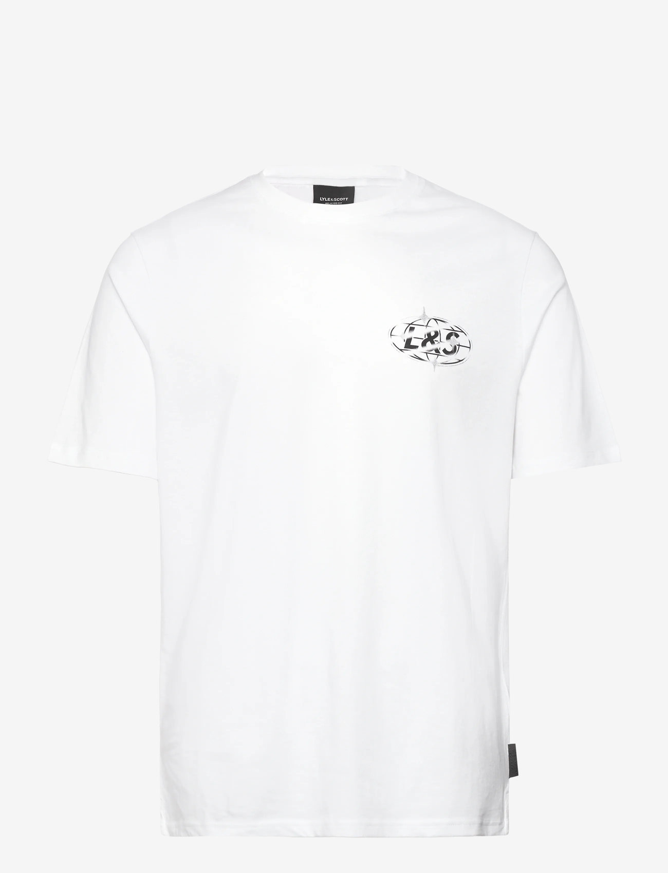 Lyle & Scott - Chrome Graphic T-shirt - kortärmade t-shirts - 626 white - 1