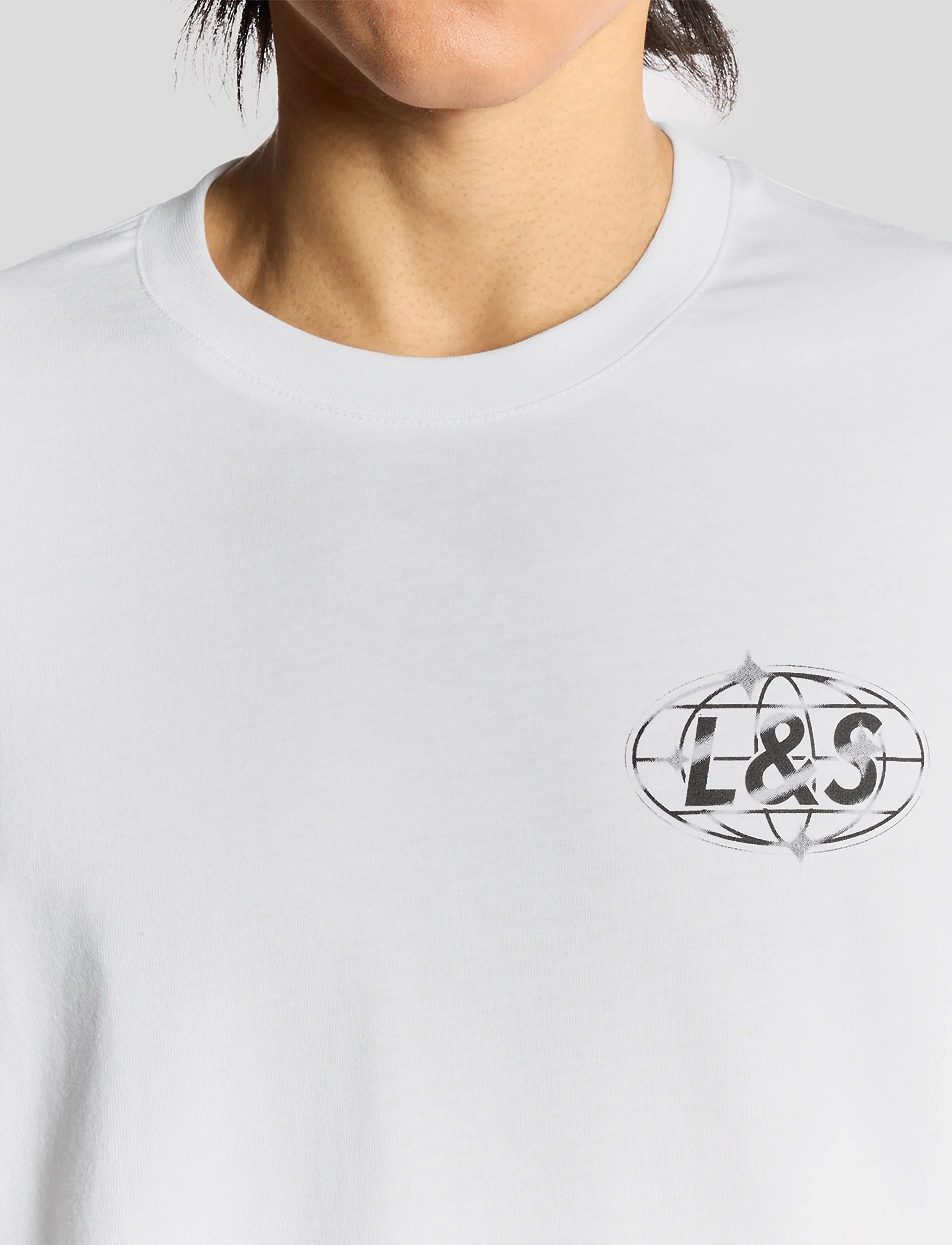 Lyle & Scott - Chrome Graphic T-shirt - kortärmade t-shirts - 626 white - 4