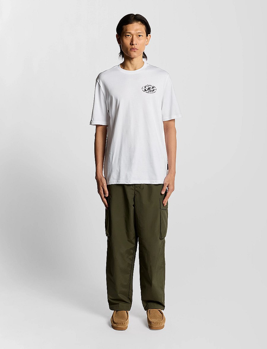 Lyle & Scott - Chrome Graphic T-shirt - kurzärmelige t-shirts - 626 white - 5