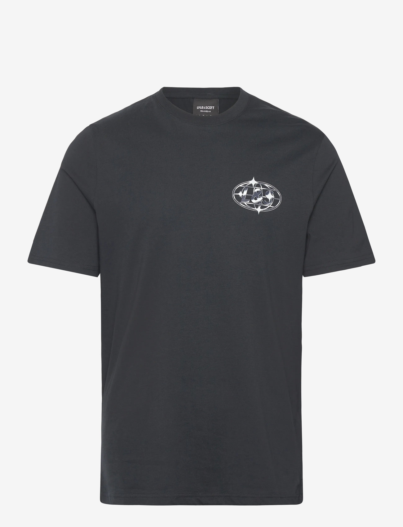 Lyle & Scott - Chrome Graphic T-shirt - kortærmede t-shirts - z271 dark navy - 1
