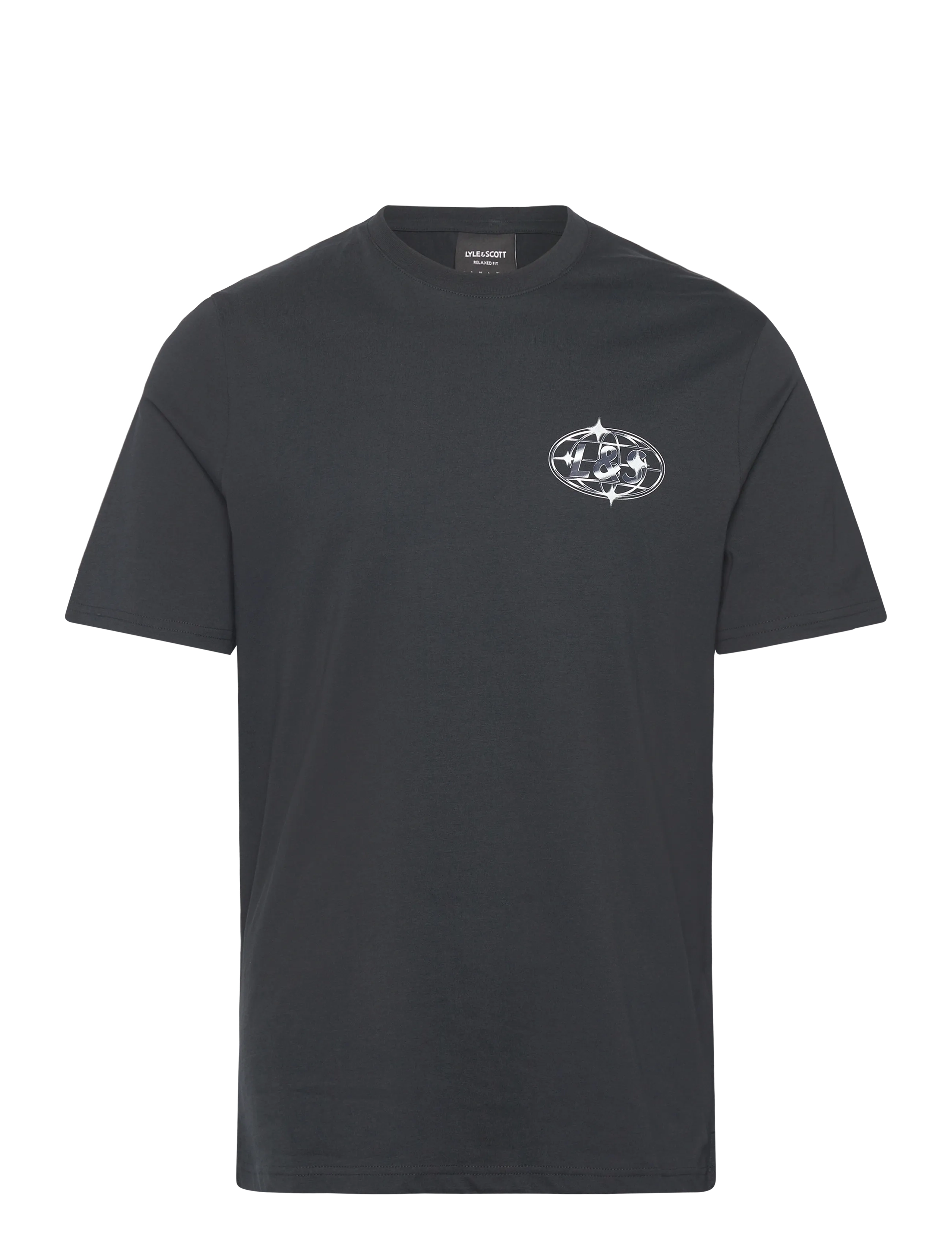 Lyle & Scott Chrome Graphic T-shirt - T-shirts - Z271 DARK NAVY / grey