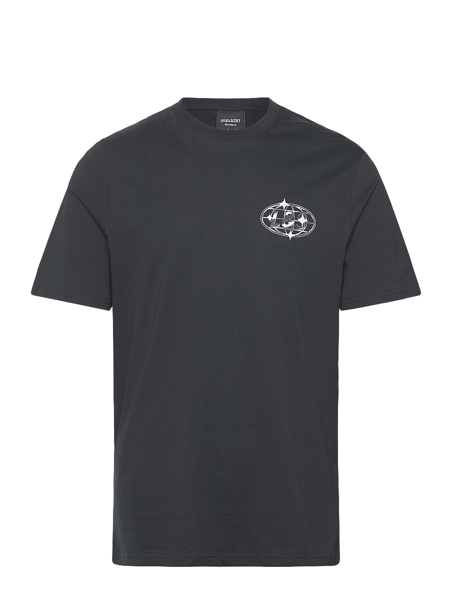 Lyle & Scott - Chrome Graphic T-shirt - kurzärmelig - z271 dark navy - 1