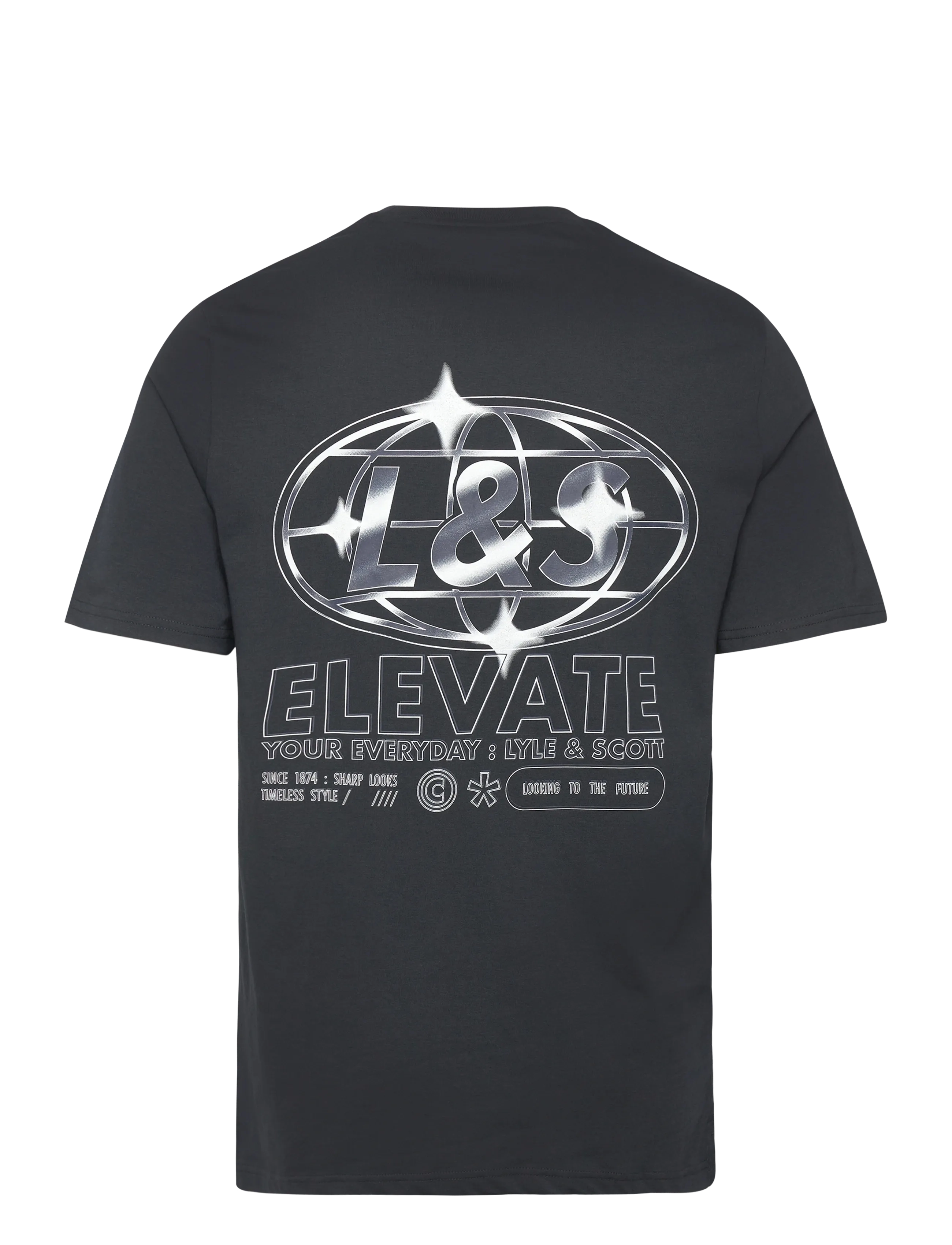 Lyle & Scott - Chrome Graphic T-shirt - kortärmade t-shirts - z271 dark navy - 2