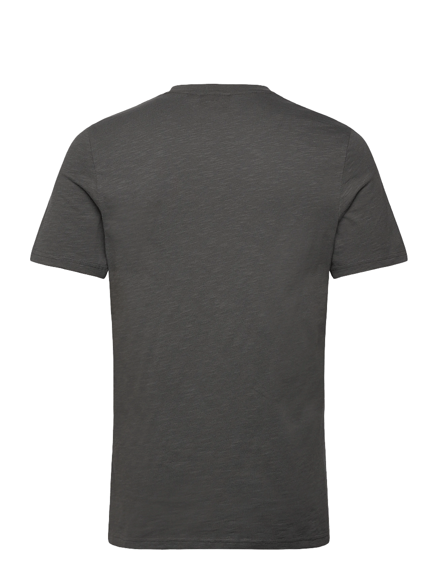 Lyle & Scott - Fine Slub T-shirt - kurzärmelige t-shirts - w635 gunmetal - 2