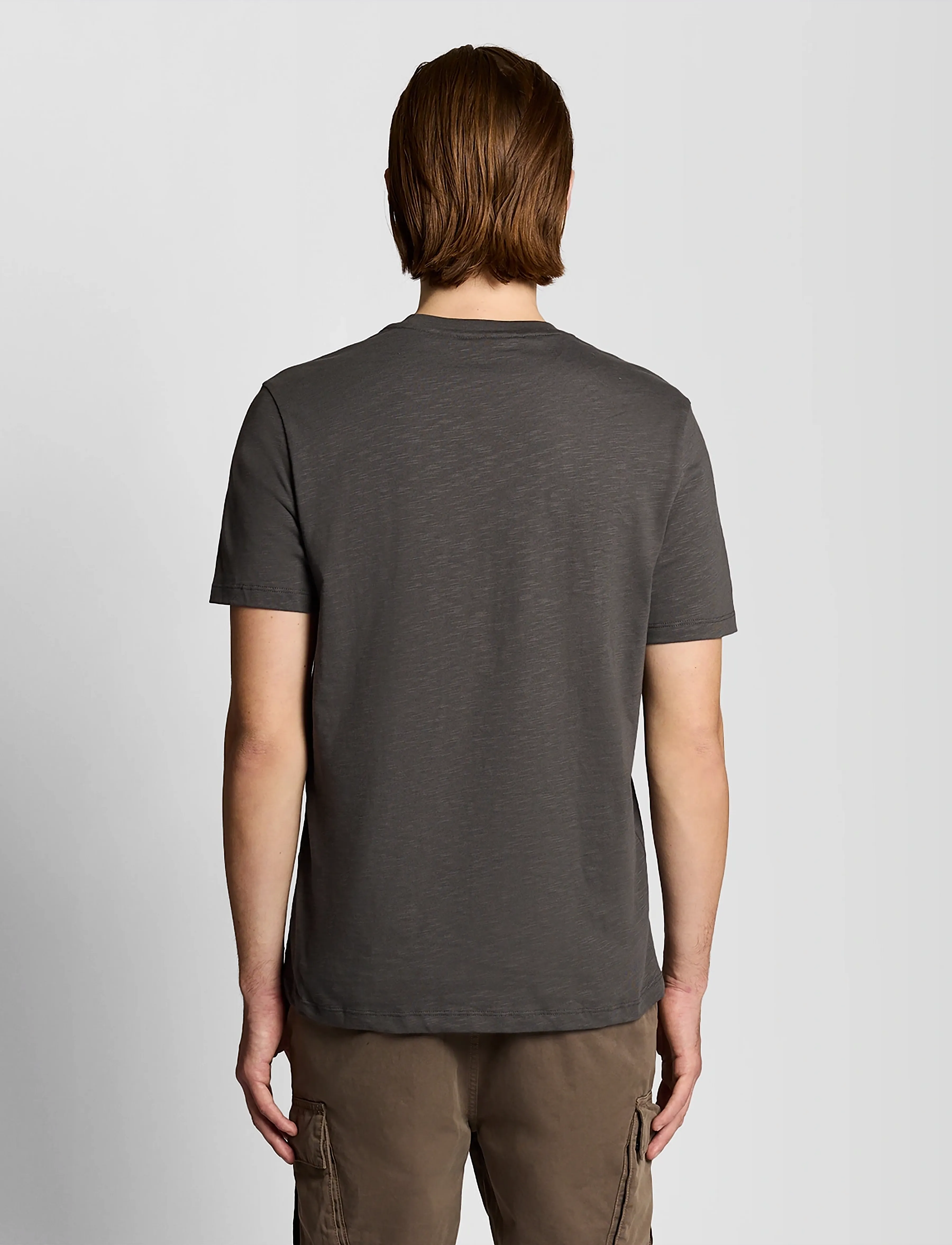 Lyle & Scott - Fine Slub T-shirt - kortärmade t-shirts - w635 gunmetal - 3