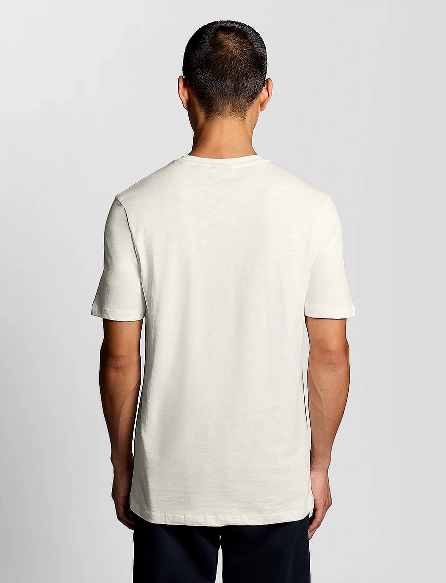 Lyle & Scott - Fine Slub T-shirt - kortärmade t-shirts - y126 ice cream - 3